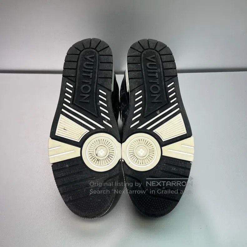 Louis Vuitton Louis Vuitton Trainer25 New Black and White Denim Board Sh Size US 11 / EU 44 - 9 Thumbnail