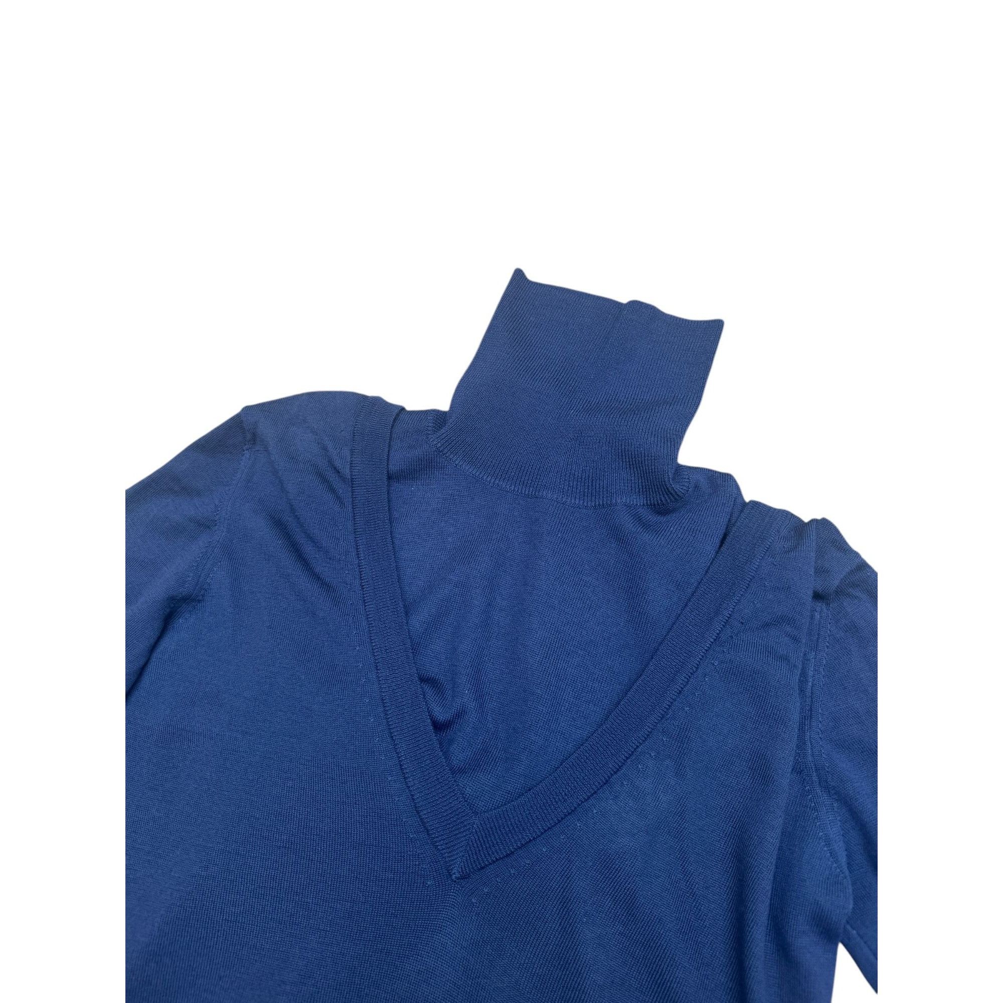 Maison Margiela Miss Deanna Navy 2 in 1 Detachable Rollneck Size M / US 6-8 / IT 42-44 - 4 Thumbnail