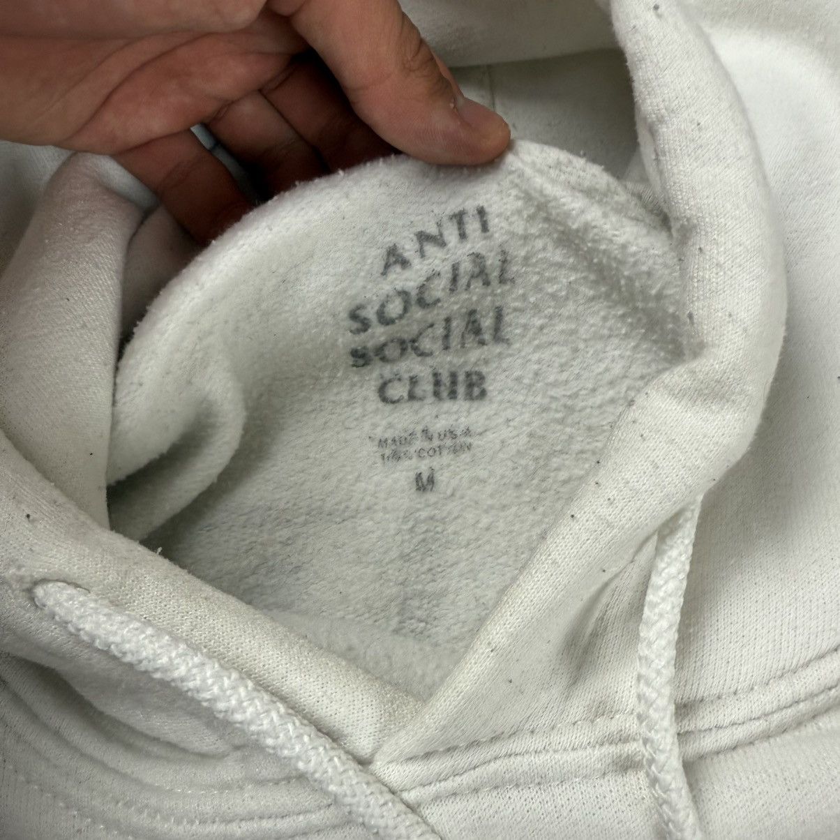Anti Social Social Club Anti Social Club White Hoodie M ASSC Streetwear Sk8 Y2K Size US M / EU 48-50 / 2 - 13 Thumbnail