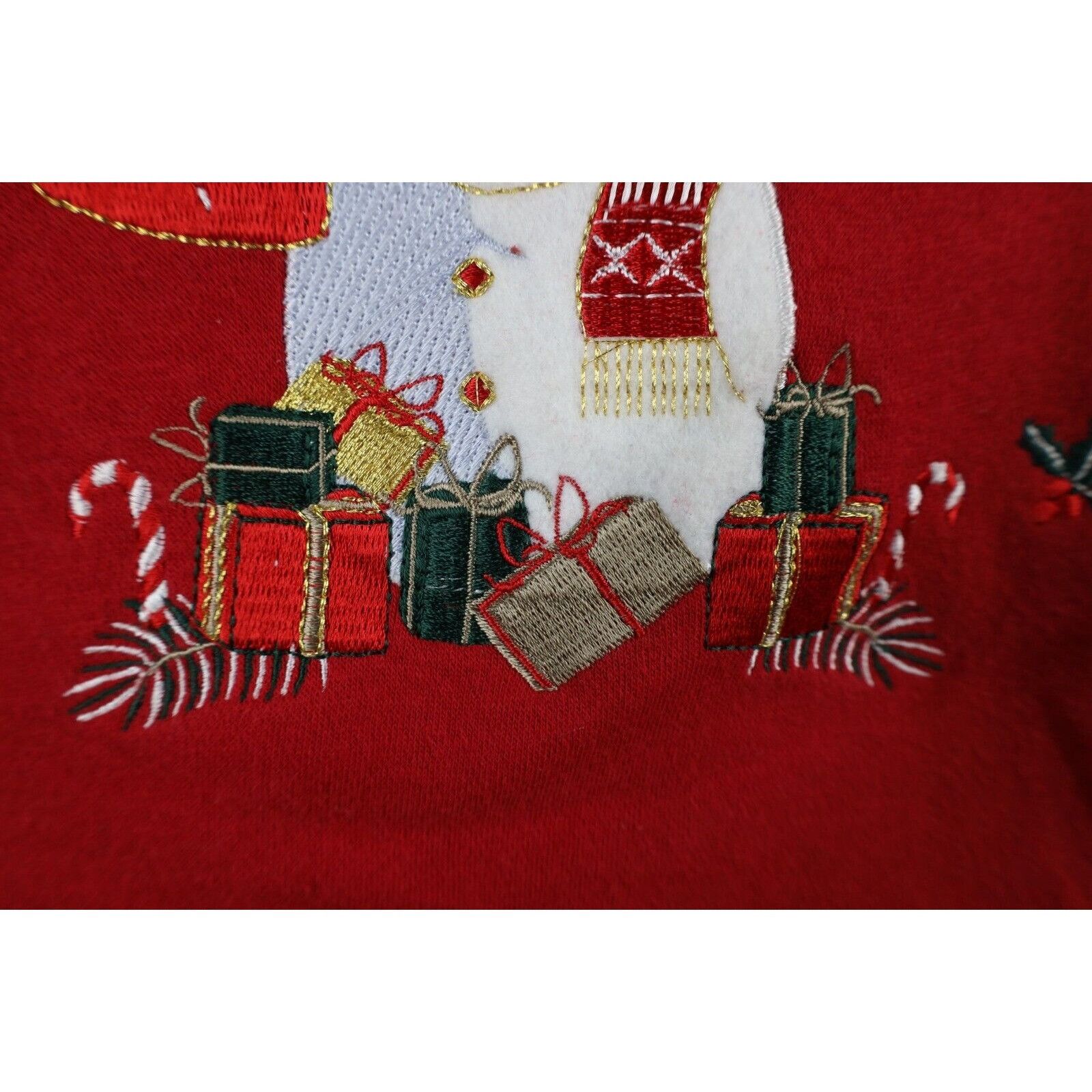 Vintage Vintage 90s Streetwear Womens Medium Faded Christmas Snowman Size M / US 6-8 / IT 42-44 - 6 Thumbnail