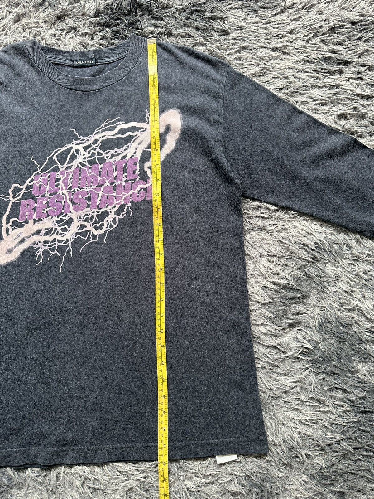 Japanese Brand 90's Milkboy '' Ultimate resistance '' Ura-Harajuku punk LS Size US M / EU 48-50 / 2 - 5 Thumbnail