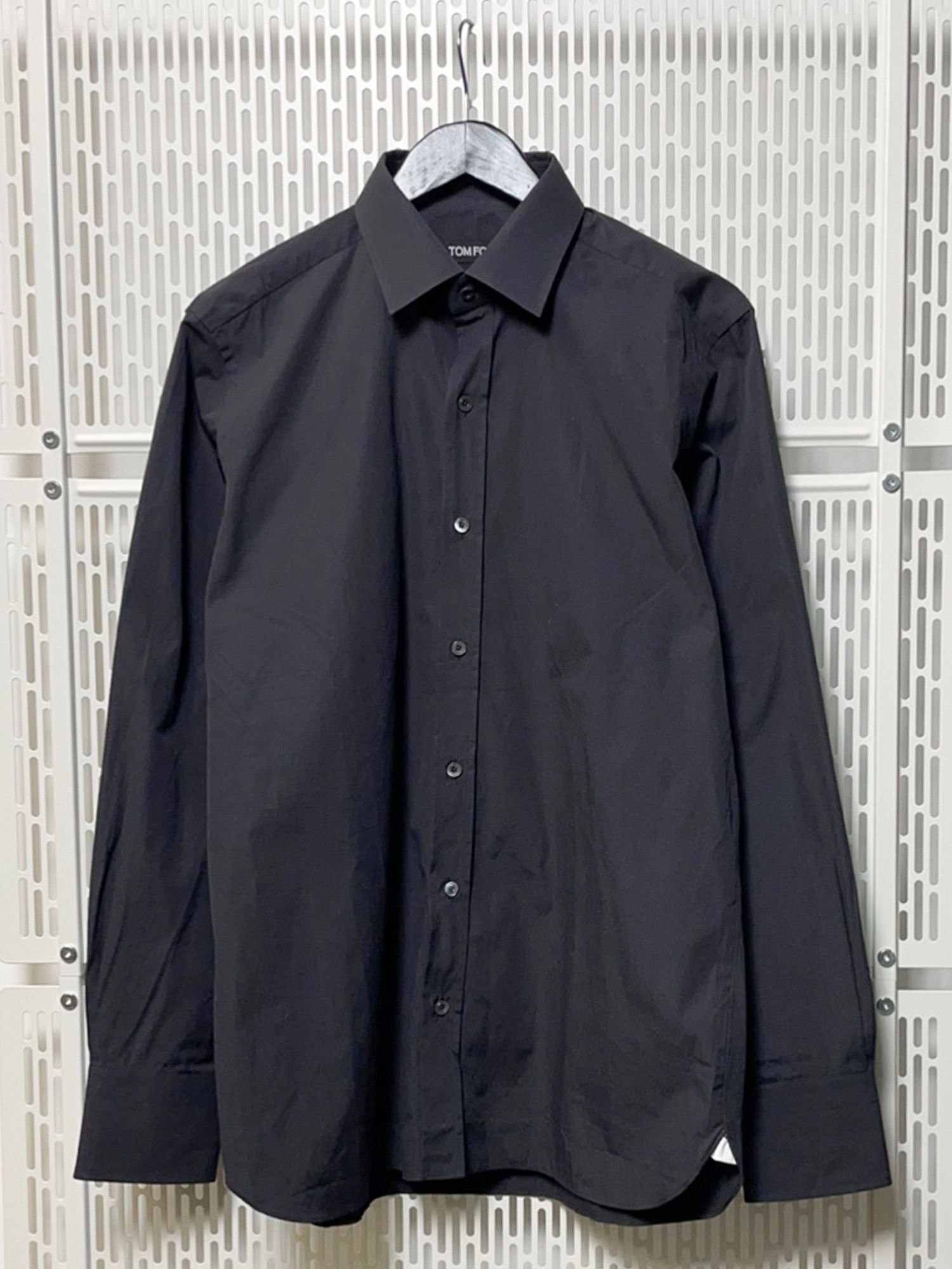 Tom Ford TOM FORD Mens Cotton Poplin Shirt Size US XS / EU 42 / 0 - 1 Thumbnail