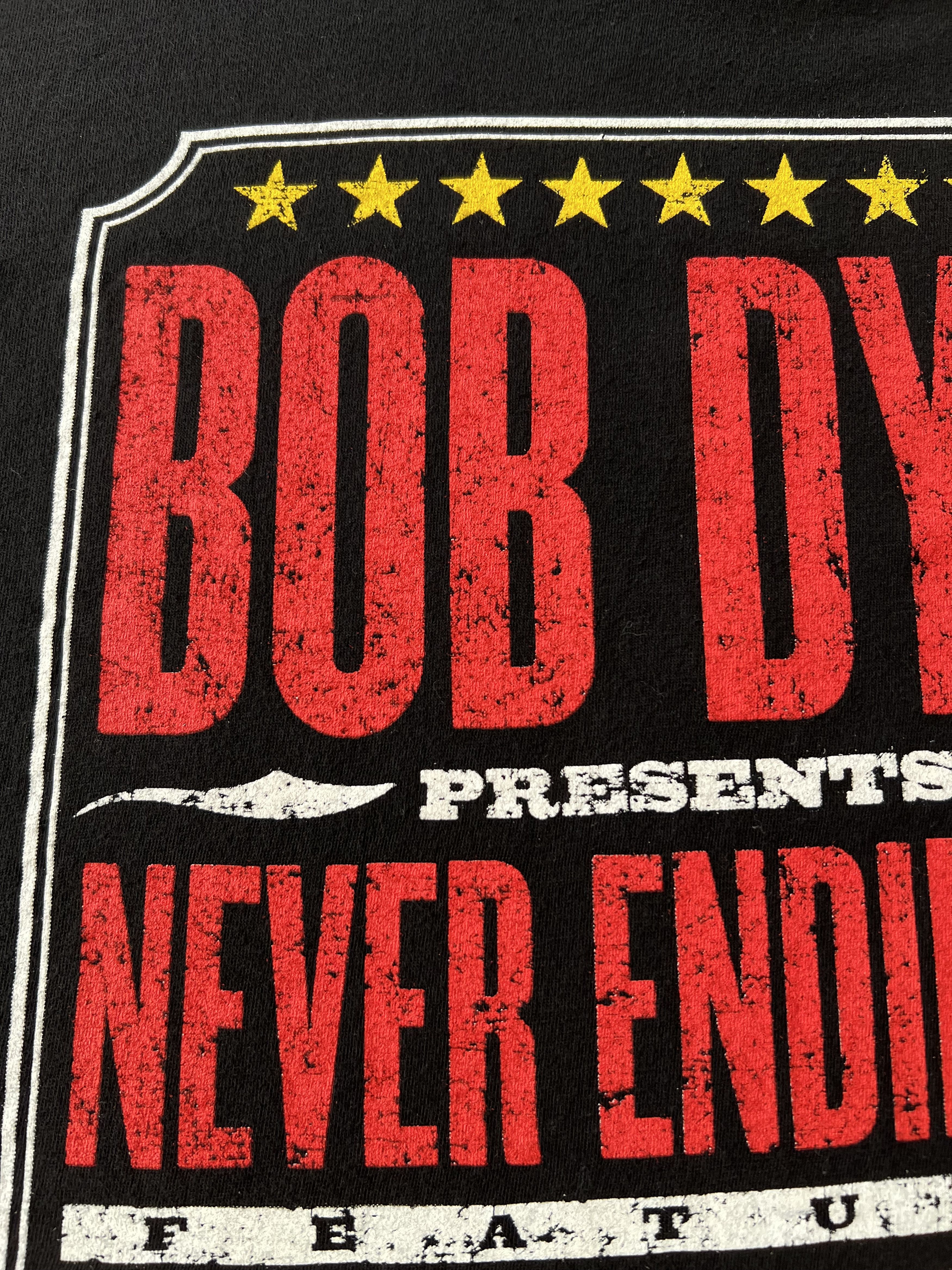 Band Tees Vintage 2003 Bob Dylan Never Ending Tour Black T-shirt Size US XL / EU 56 / 4 - 15 Thumbnail