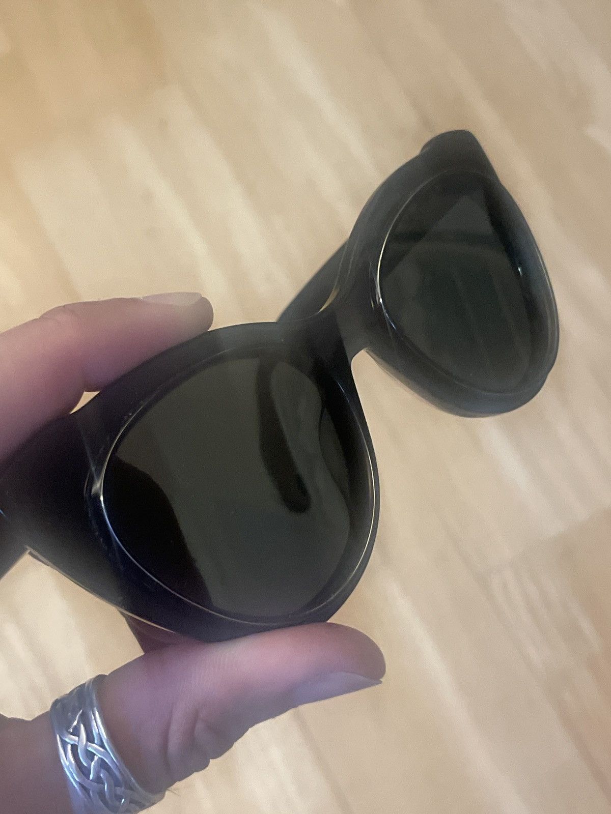 image of Yohji Yamamoto Sunglasses Steampunk Mainline in Black, Men's