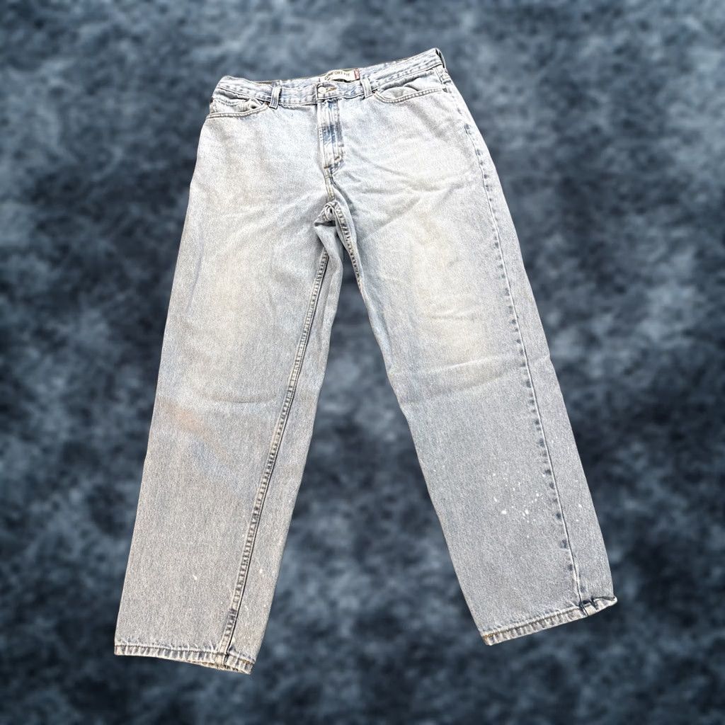 Levi's VTG Levi's 560 Jeans Men's 38x34 Denim Distressed 5-Pocket Zip Button Relaxed Tapered Blue USA City Hip Hop Western Size US 38 / EU 54 - 1 Thumbnail