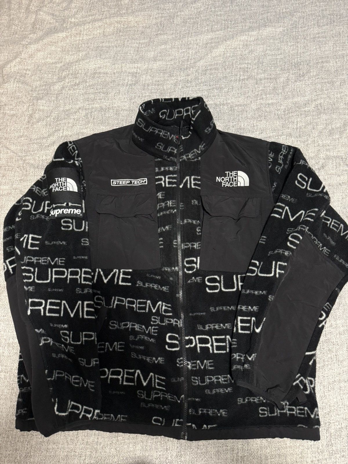 Supreme the North face tnf steep tech fleece jacket black