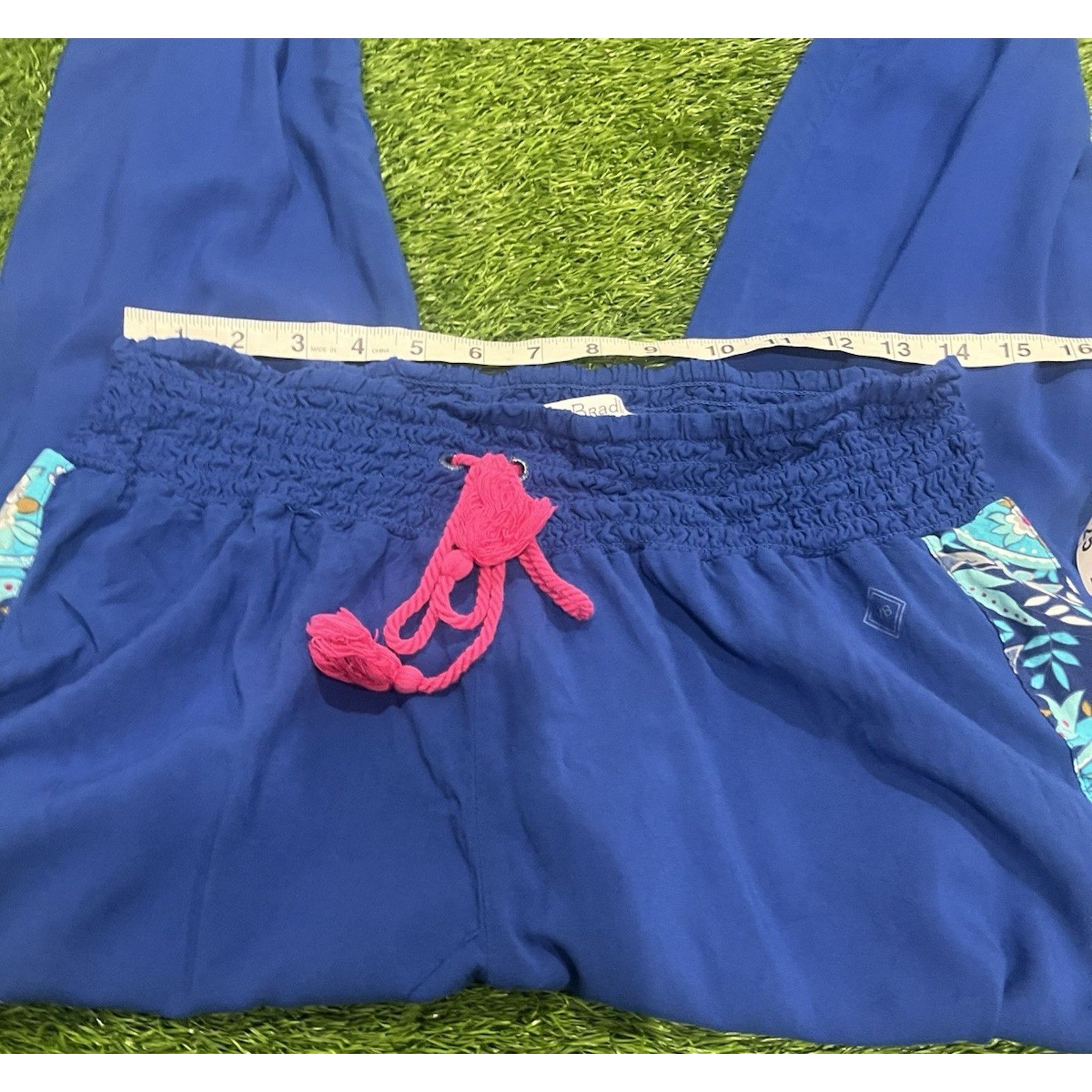 Vera Bradley Vera Bradley Smocked Waist Wide Leg Challis Pants XL Boho Size 30" / US 8 / IT 44 - 8 Thumbnail