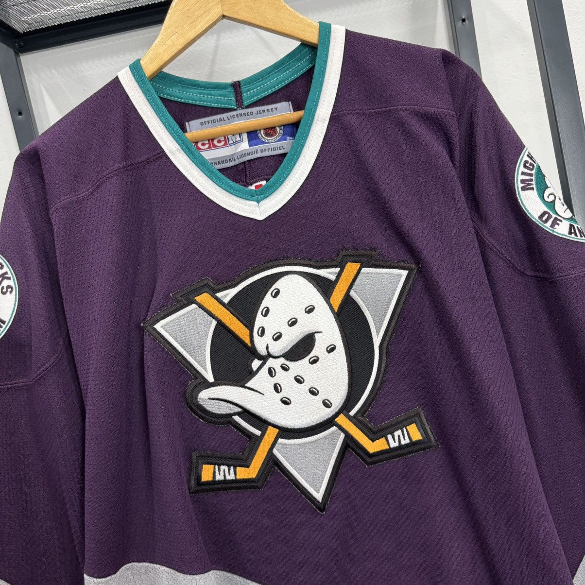 NHL × Vintage Vtg CCM NHL Mighty Ducks Jersey Size US XXL / EU 58 / 5 - 4 Thumbnail
