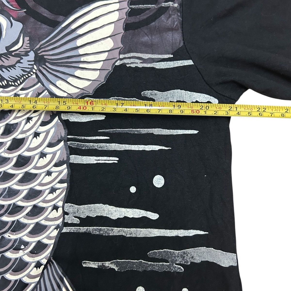 Japanese Brand Vintage Japanese Koi Fish Back Print Long Sleeve Tshirt Size US L / EU 52-54 / 3 - 13 Thumbnail