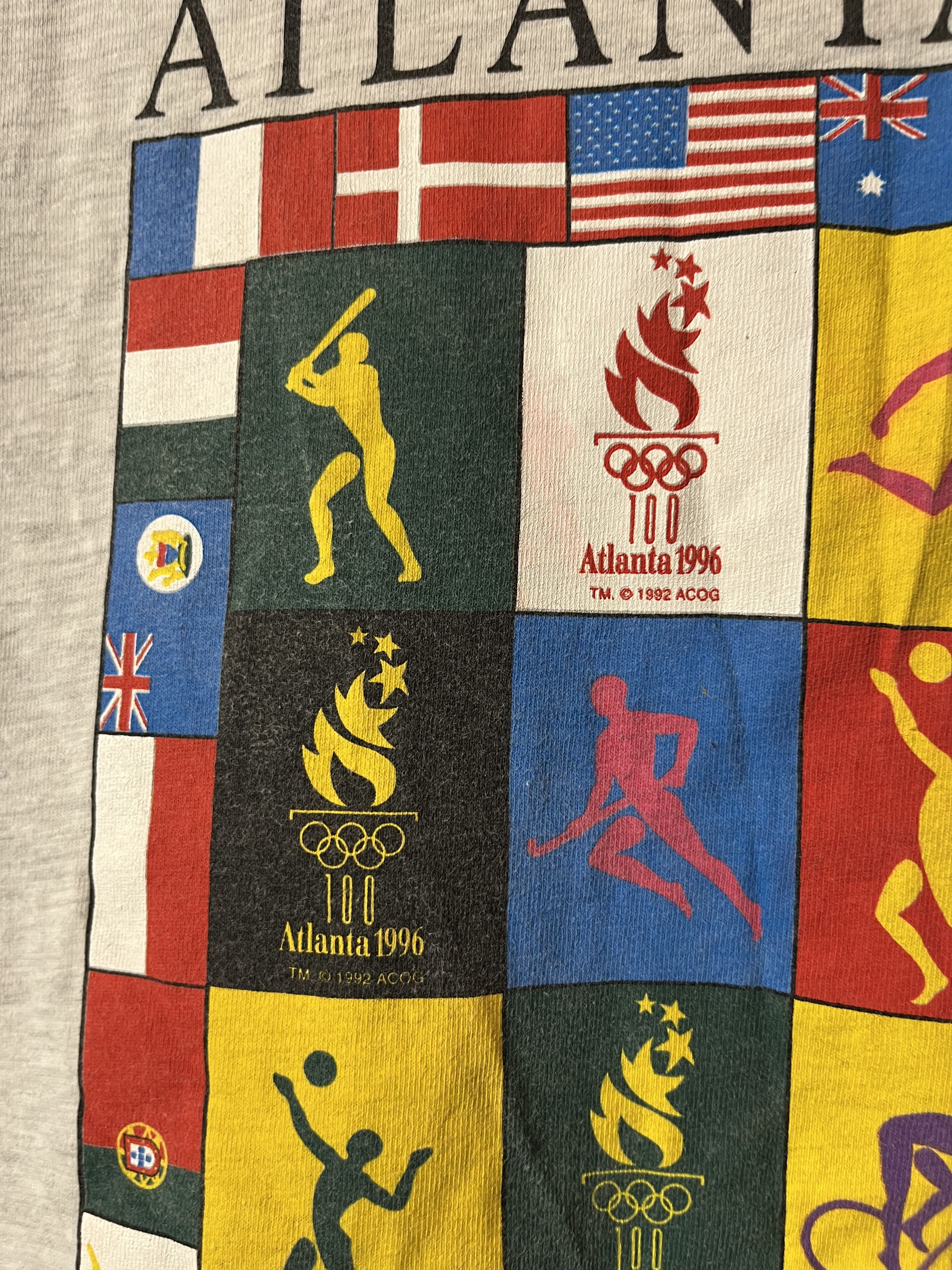 USA Olympics × Vintage Vintage Atlanta 1996 USA Olympic Games Promo T-shirt Size US L / EU 52-54 / 3 - 4 Thumbnail