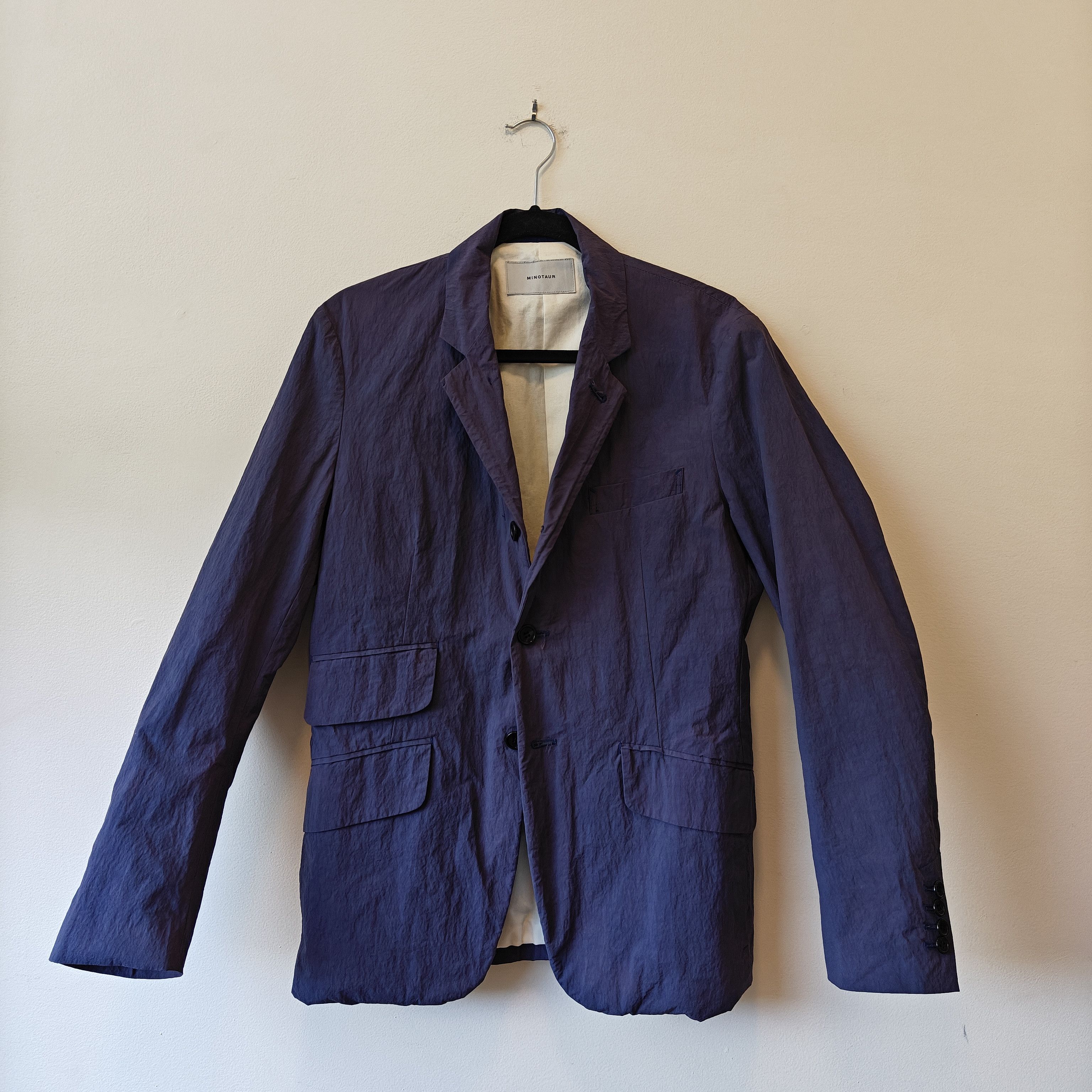MINOTAUR INST. Minotaur Purple Nylon Blazer Japan Fits Small, Nanamica Size US S / EU 44-46 / 1 - 1 Thumbnail