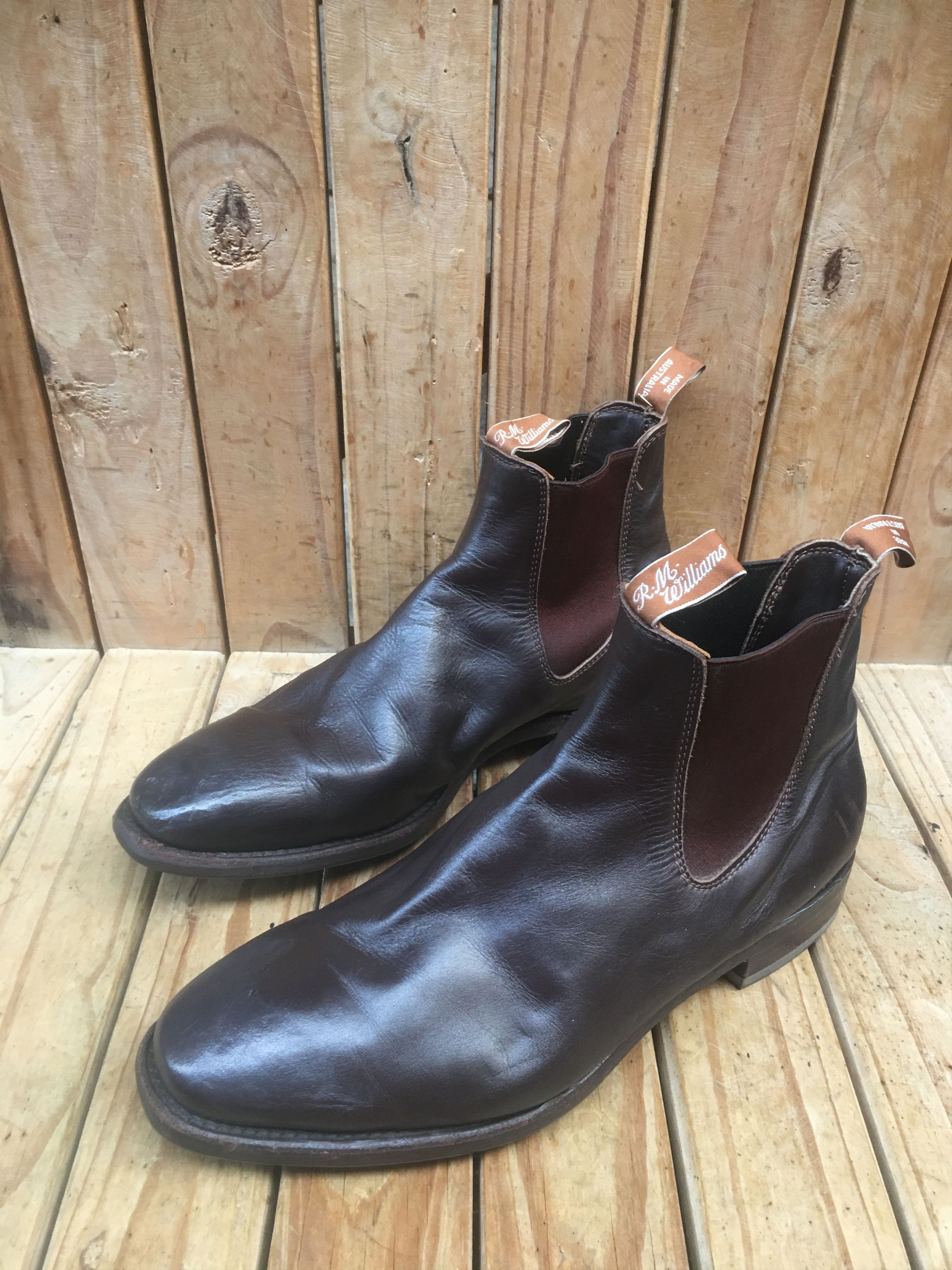 R.M. Williams R.M.Williams Brown leather Australian Men Boots Sz UK 10.5 H Size US 11.5 / EU 44-45 - 17 Thumbnail