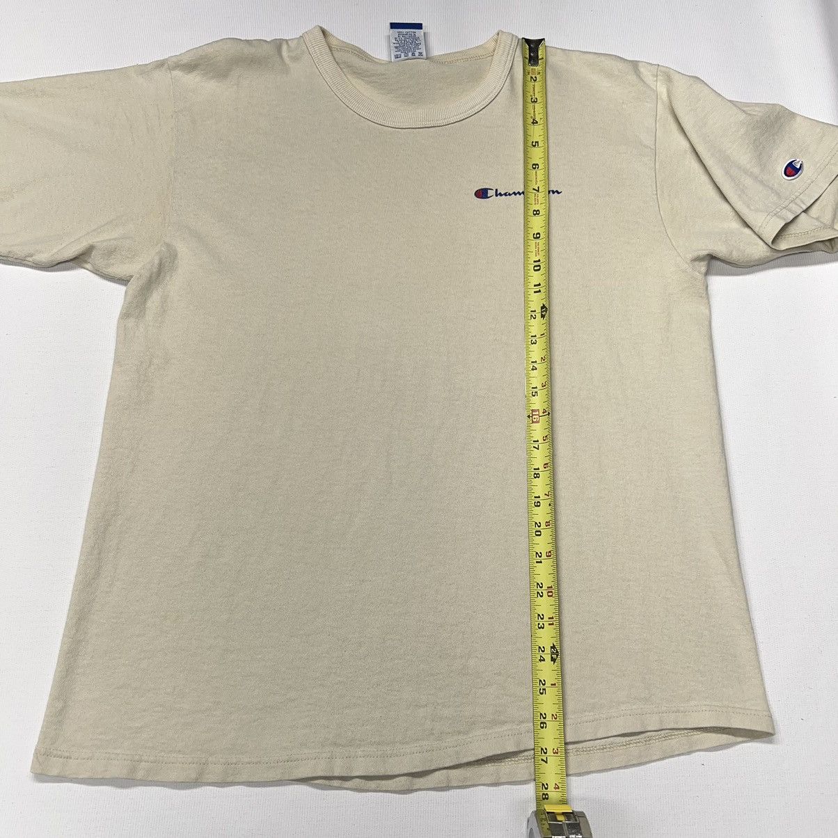 Champion × Vintage Champion Shirt Beige Logo Basic Tan Brown Athletic Y2K Size US L / EU 52-54 / 3 - 16 Thumbnail