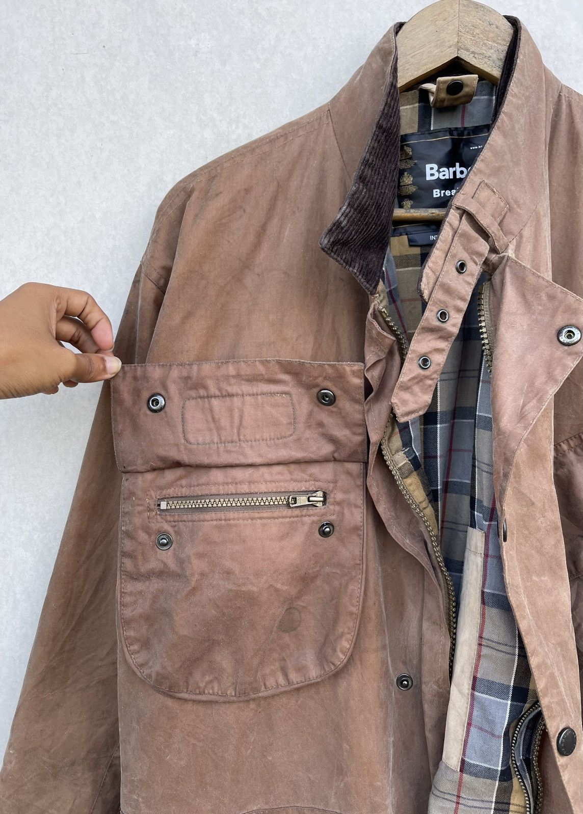 Barbour 🔥RARE🔥BARBOUR MEN'S "BREATHABLES" INTERNATIONAL WAXED JACKET Size US XL / EU 56 / 4 - 8 Thumbnail