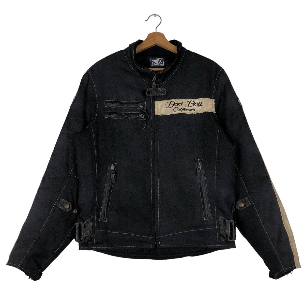 Hein Gericke 🔥Vintage Biker Jacket Racing Bad Boy Big Logo Spell Out Size US L / EU 52-54 / 3 - 3 Thumbnail