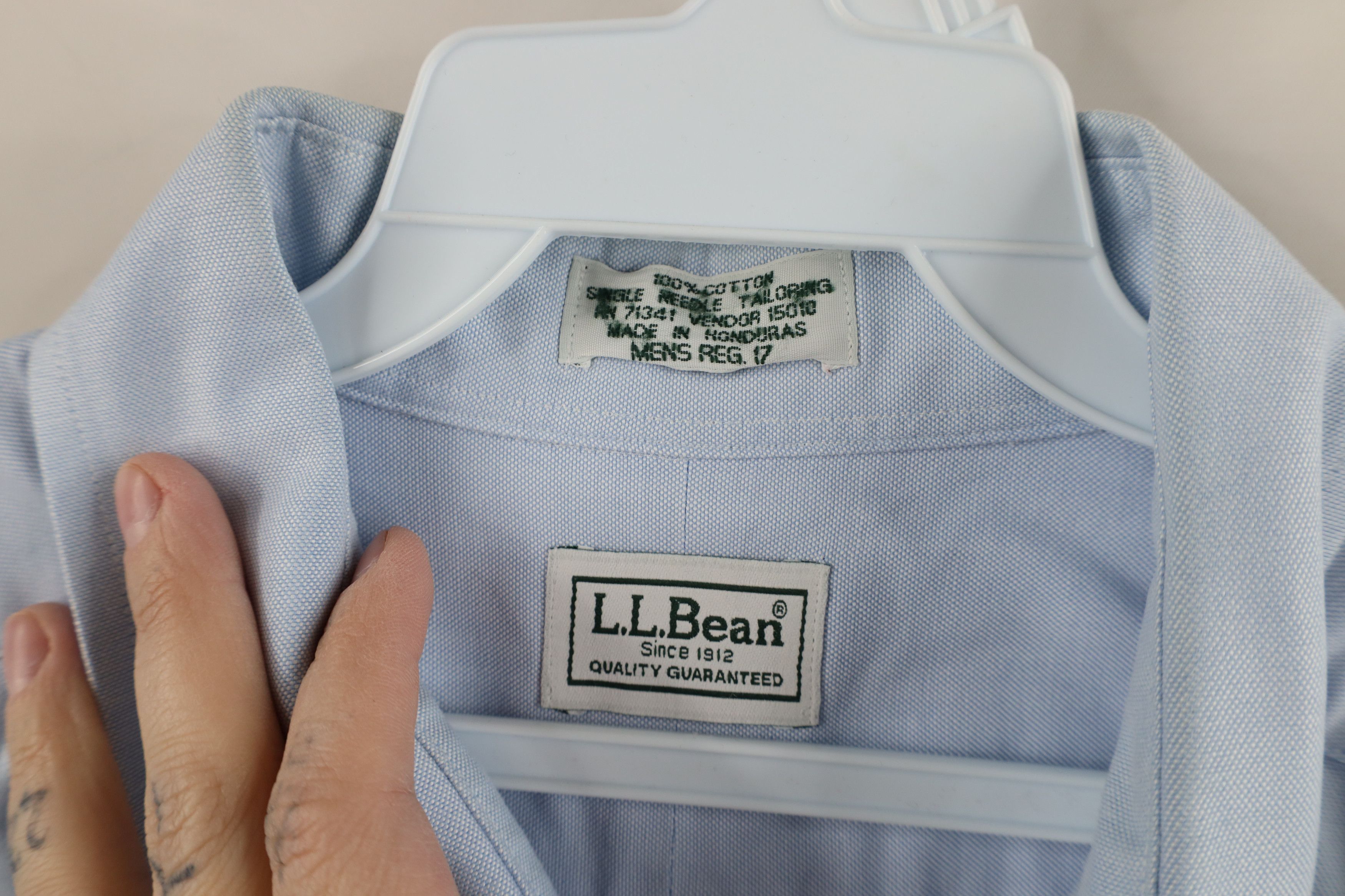 L.L. Bean × Vintage Vintage LL Bean Short Sleeve Collared Button Down Shirt Size US L / EU 52-54 / 3 - 7 Thumbnail