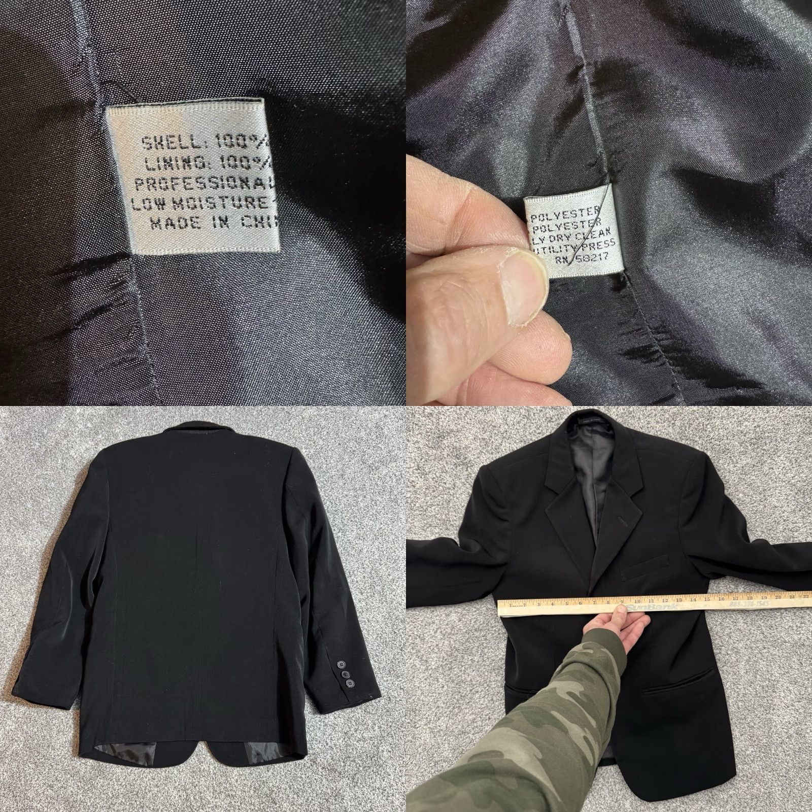 Vintage VINTAGE Barrage Blazer Womens Size 14R Blazer Single-Breasted Notch Lapel Black 90s Y2K Office Preppy Business Mens? Size XL / US 12-14 / IT 48-50 - 8 Thumbnail
