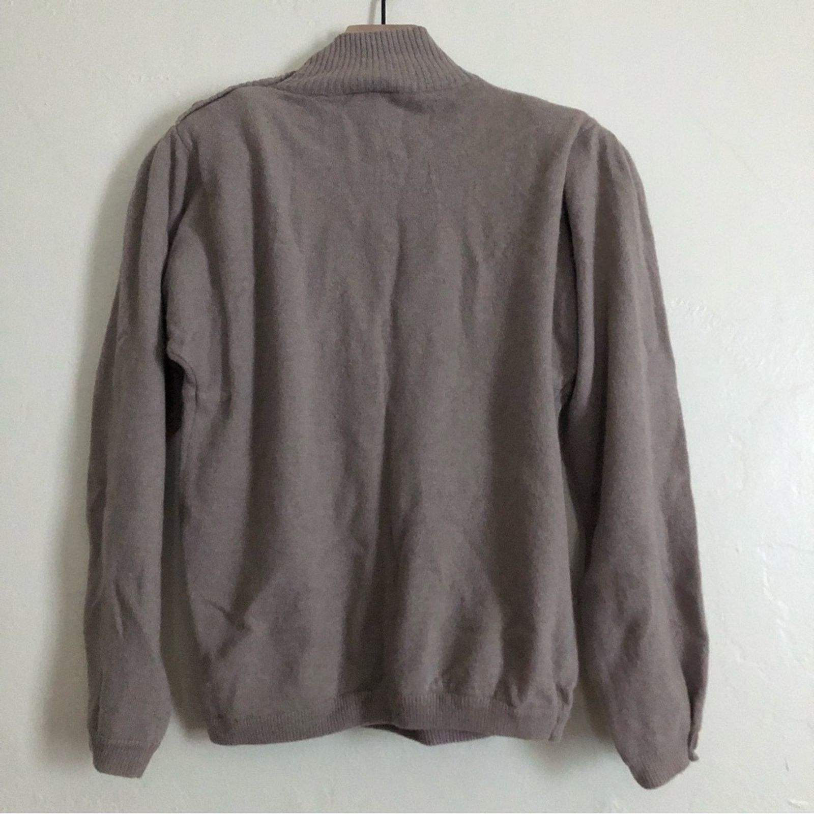 Anne Klein Vintage Anne Klein Wool Blend Button Mock Neck Sweater Size S / US 4 / IT 40 - 6 Thumbnail