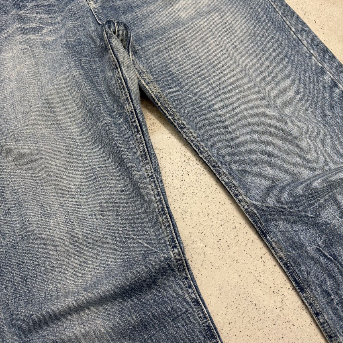 Japanese Brand Vintage Y2K Buckle Back Lightning i6w9 wash Denim Pants Size US 35 - 6 Thumbnail