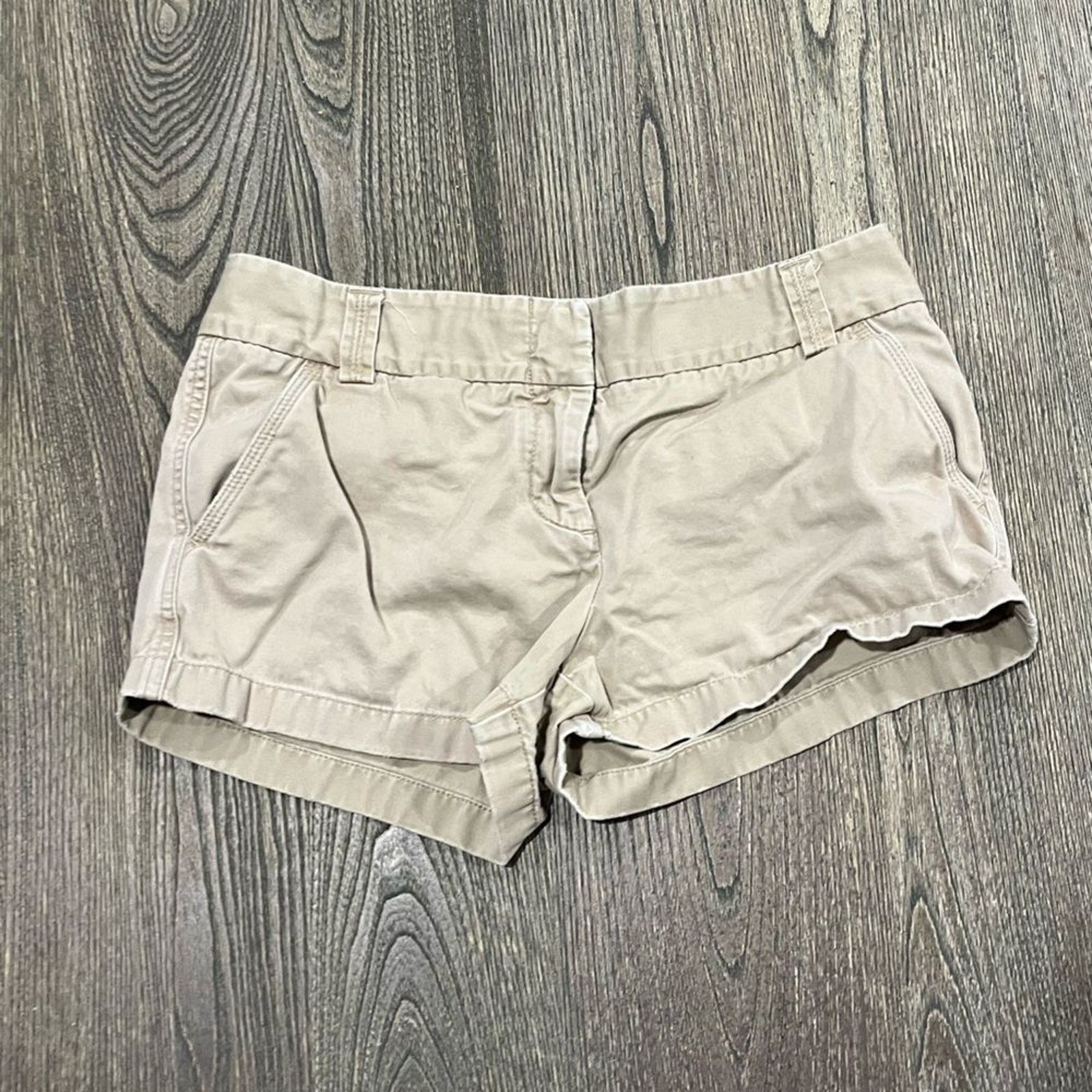 Vintage J.Crew Classic Twill Chino 5'' Shorts City Fit Low-Rise Sz 8 Size 30" / US 8 / IT 44 - 1 Thumbnail