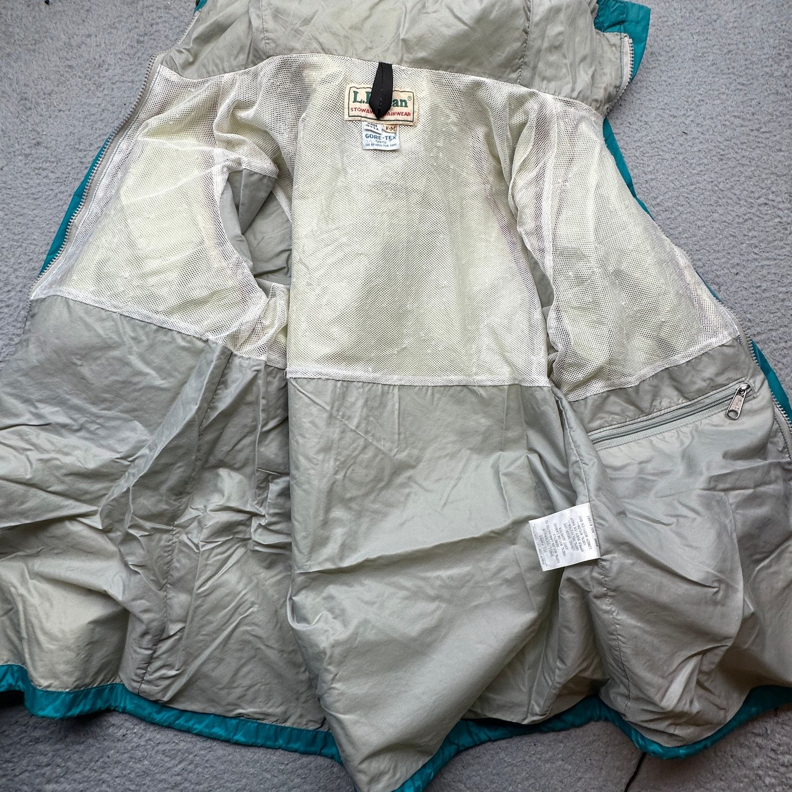 L.L. Bean VTG 90s LL Bean Gore-Tex Stowaway Jacket Womens Medium Size M / US 6-8 / IT 42-44 - 13 Thumbnail