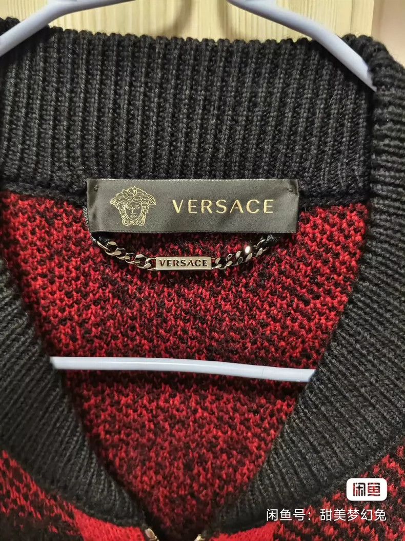Versace Versace Autumn-winter wool sweater men's coat Size US XL / EU 56 / 4 - 9 Thumbnail