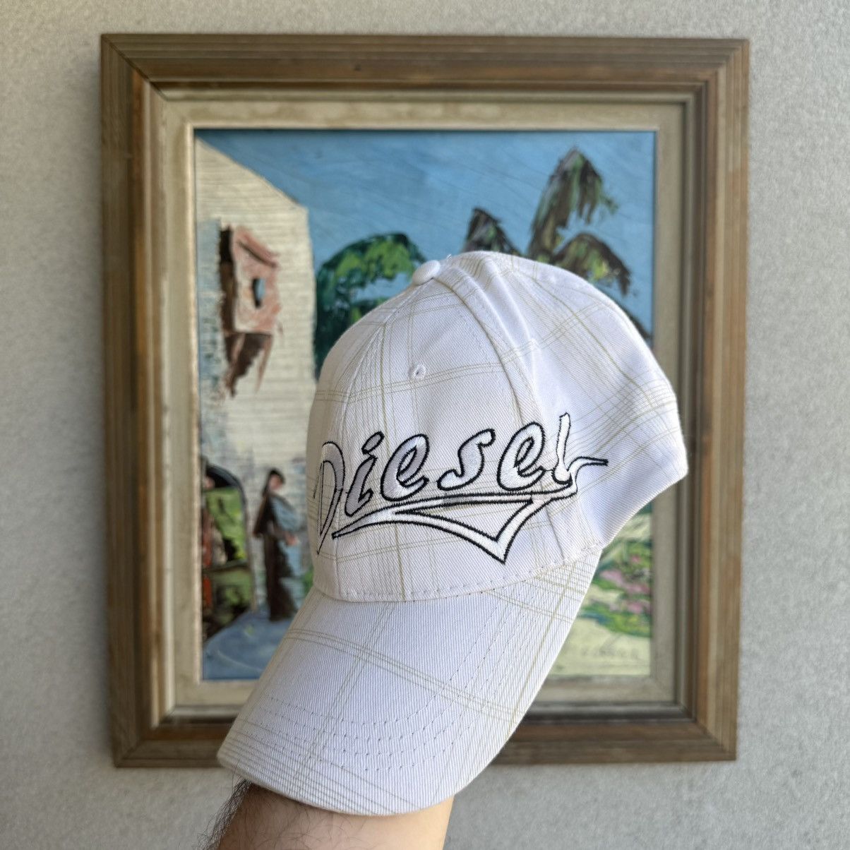 帽子 diesel White Sand Rider cap archive y2k Diesel × Streetwear × Vintage VINTAGE DIESEL CAP BIG LOGO