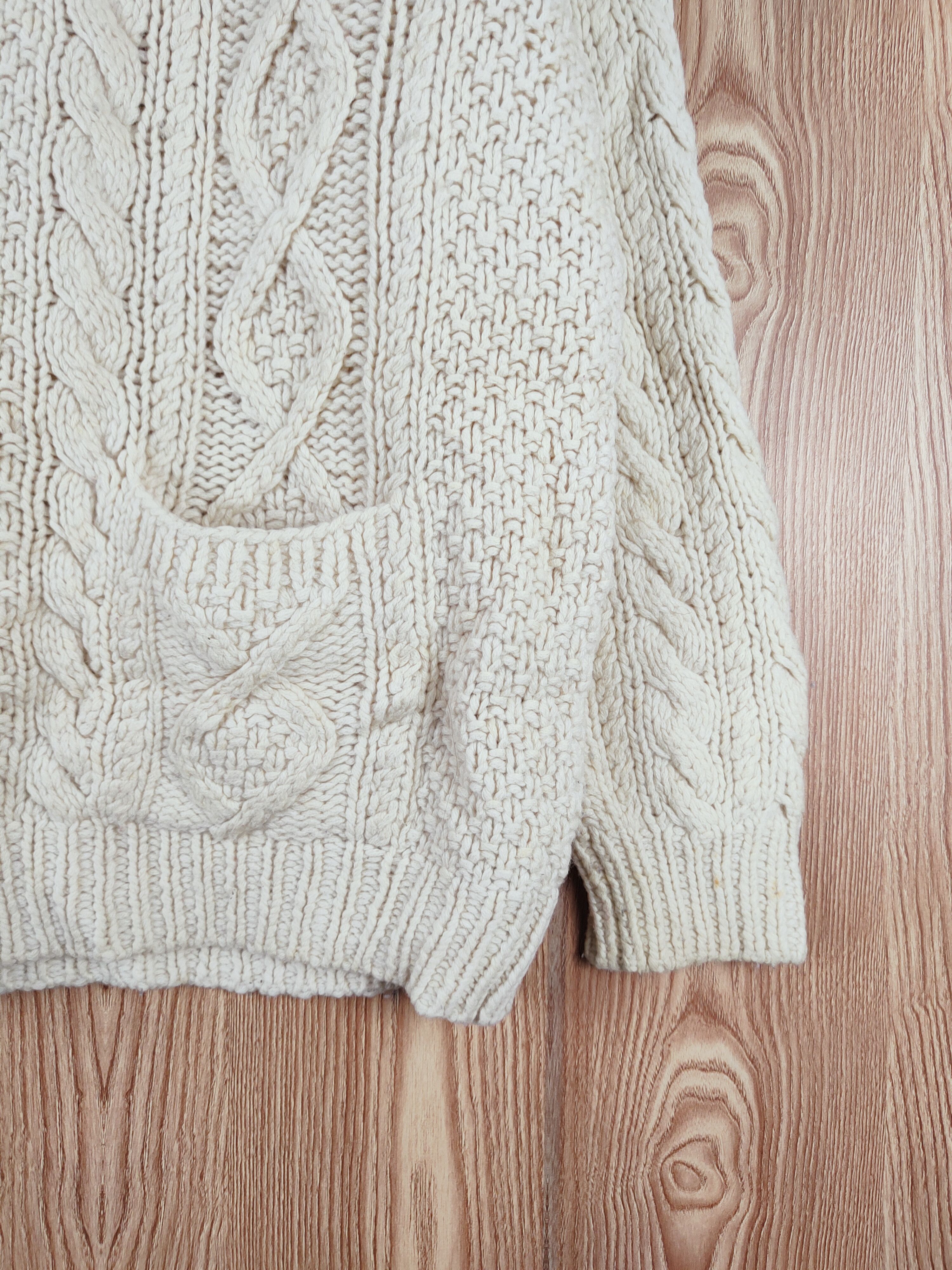 Homespun Knitwear Uniqlo Cream cable Knitwear Sweaters cardigan #W155 Size US XL / EU 56 / 4 - 6 Thumbnail