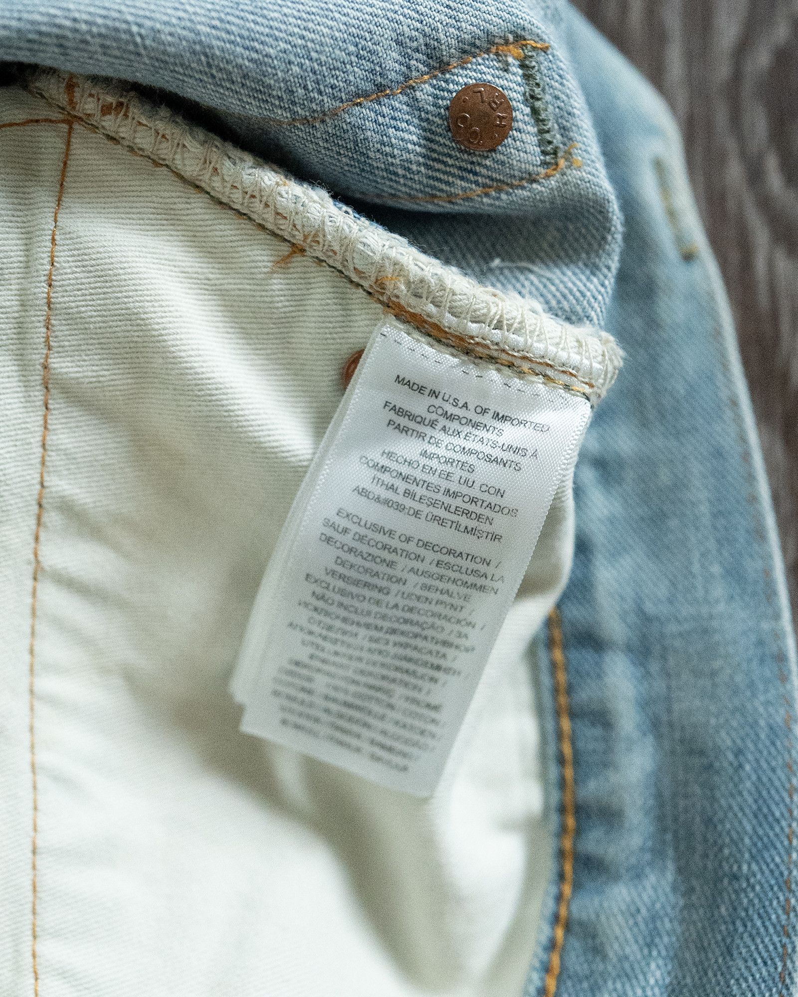 RRL Ralph Lauren Camden Washed Selvedge Denim – Straight Fit Size US 34 / EU 50 - 14 Thumbnail