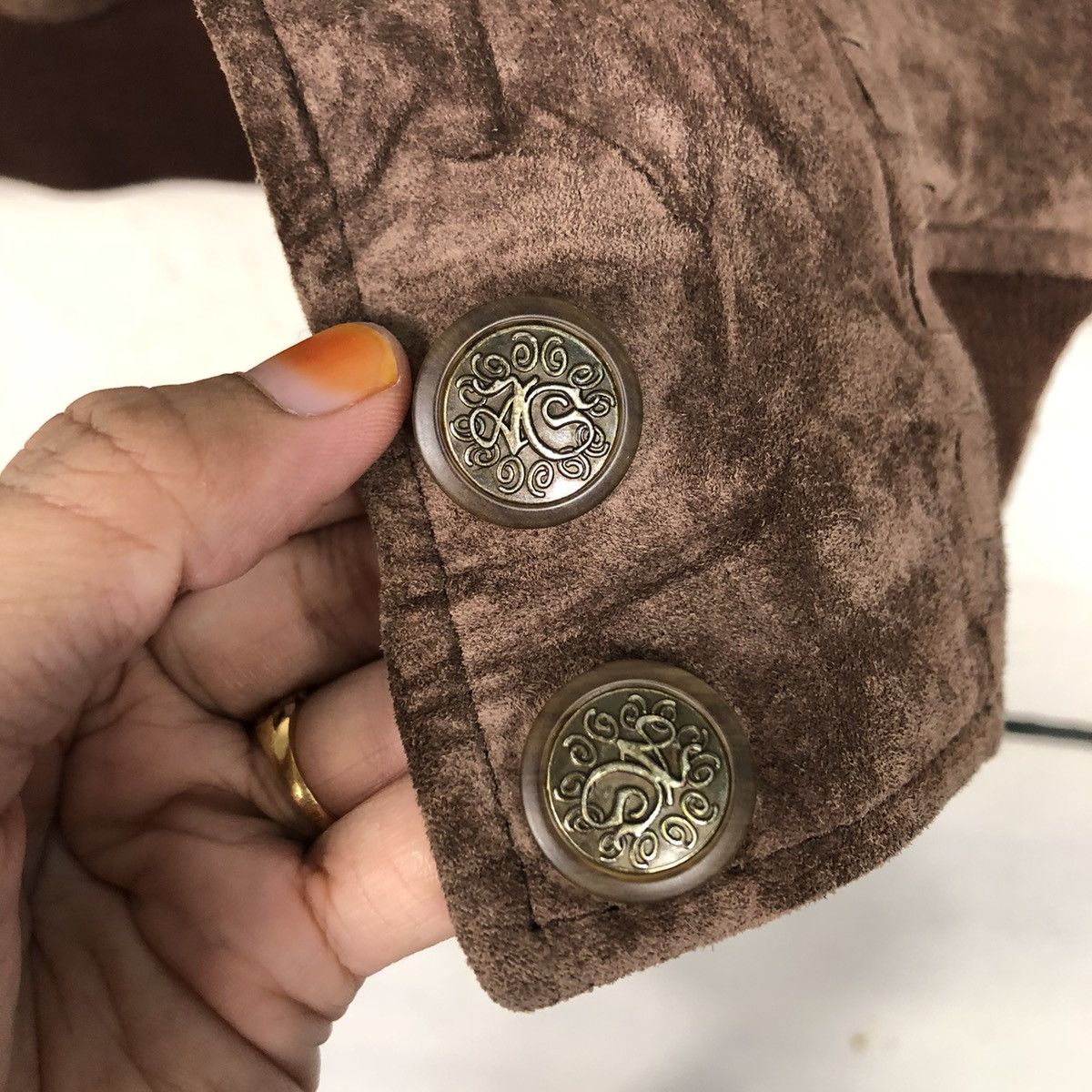 Japanese Brand 📌Vtg Bomber Leather Jacket Blanket Atelier Sab Issey Miyake Size US M / EU 48-50 / 2 - 17 Thumbnail