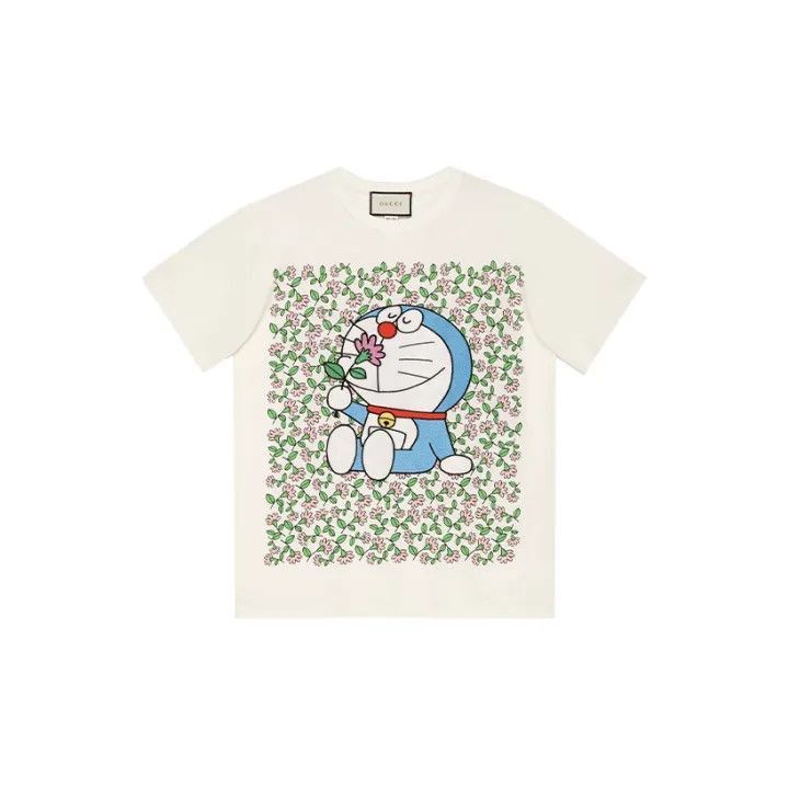 Gucci Gucci x Doraemon Cotton T-Shirt for Women-2507 Size XS / US 0-2 / IT 36-38 - 8 Thumbnail