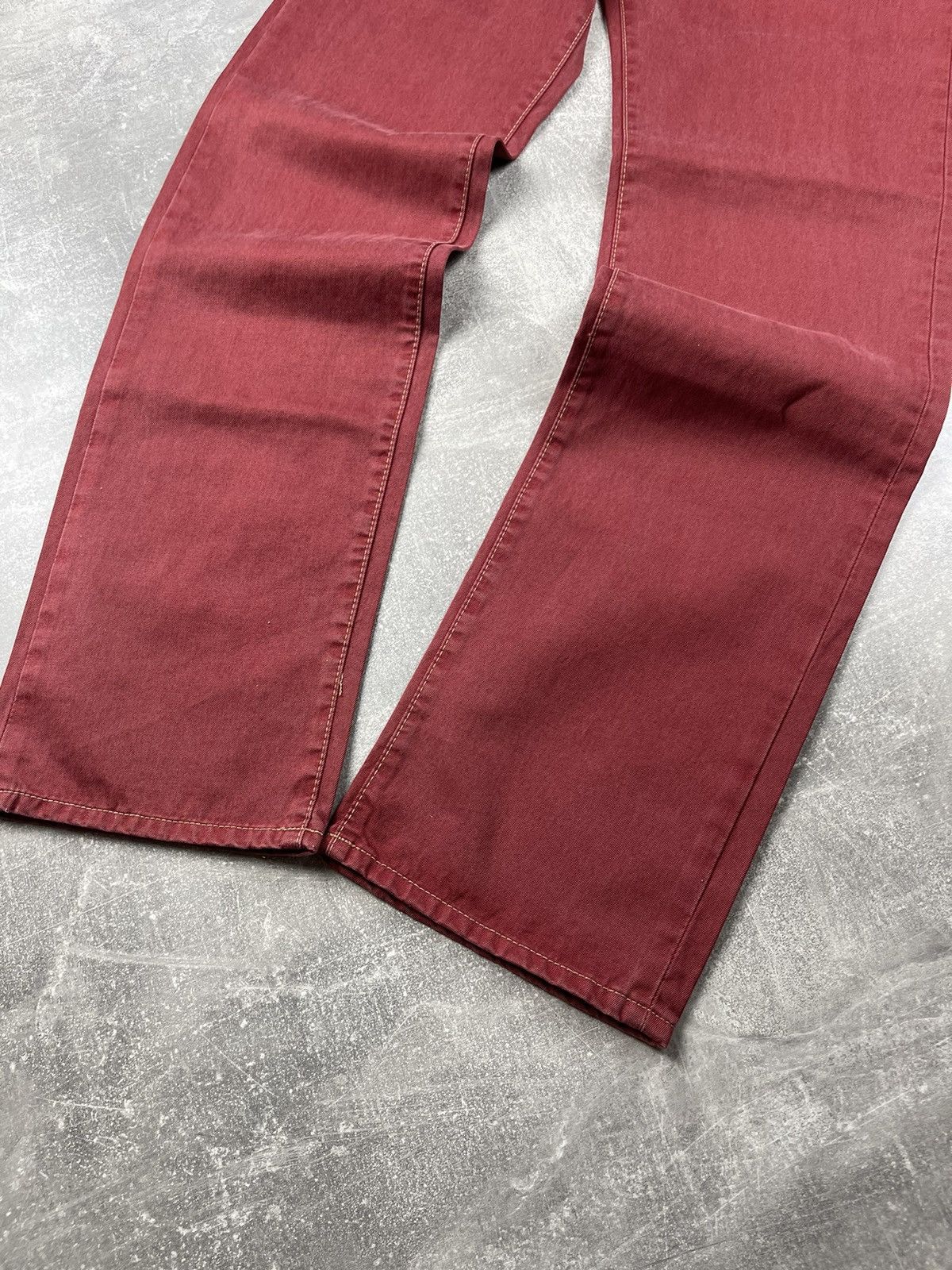 Levi's × Vintage Levi’s 401 Rare Vintage 90s Red Denim Jeans Size US 28 / EU 44 - 6 Thumbnail