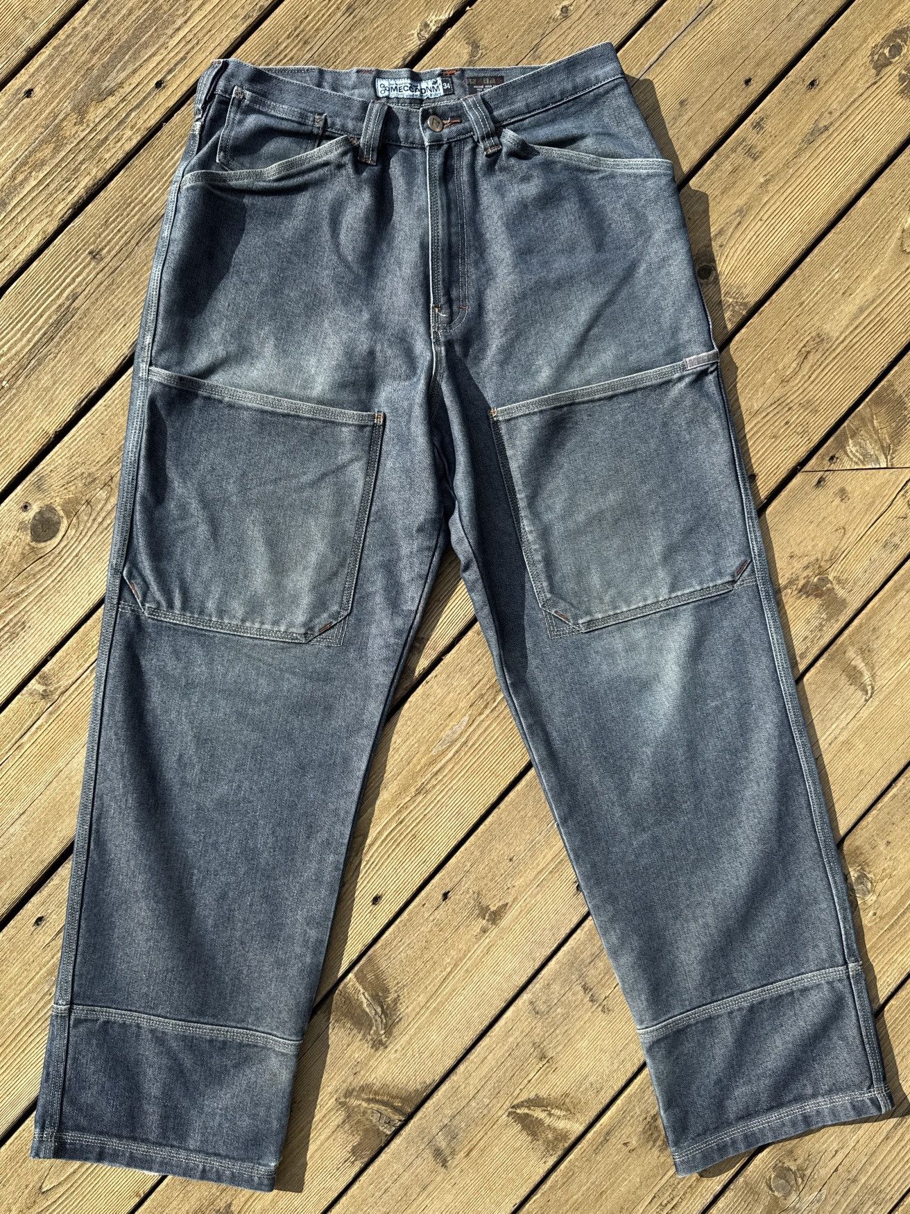 Mecca VINTAGE Mecca Jeans Mens 34 Blue Denim Y2K Big Pockets 34x32 Size US 34 / EU 50 - 1 Thumbnail