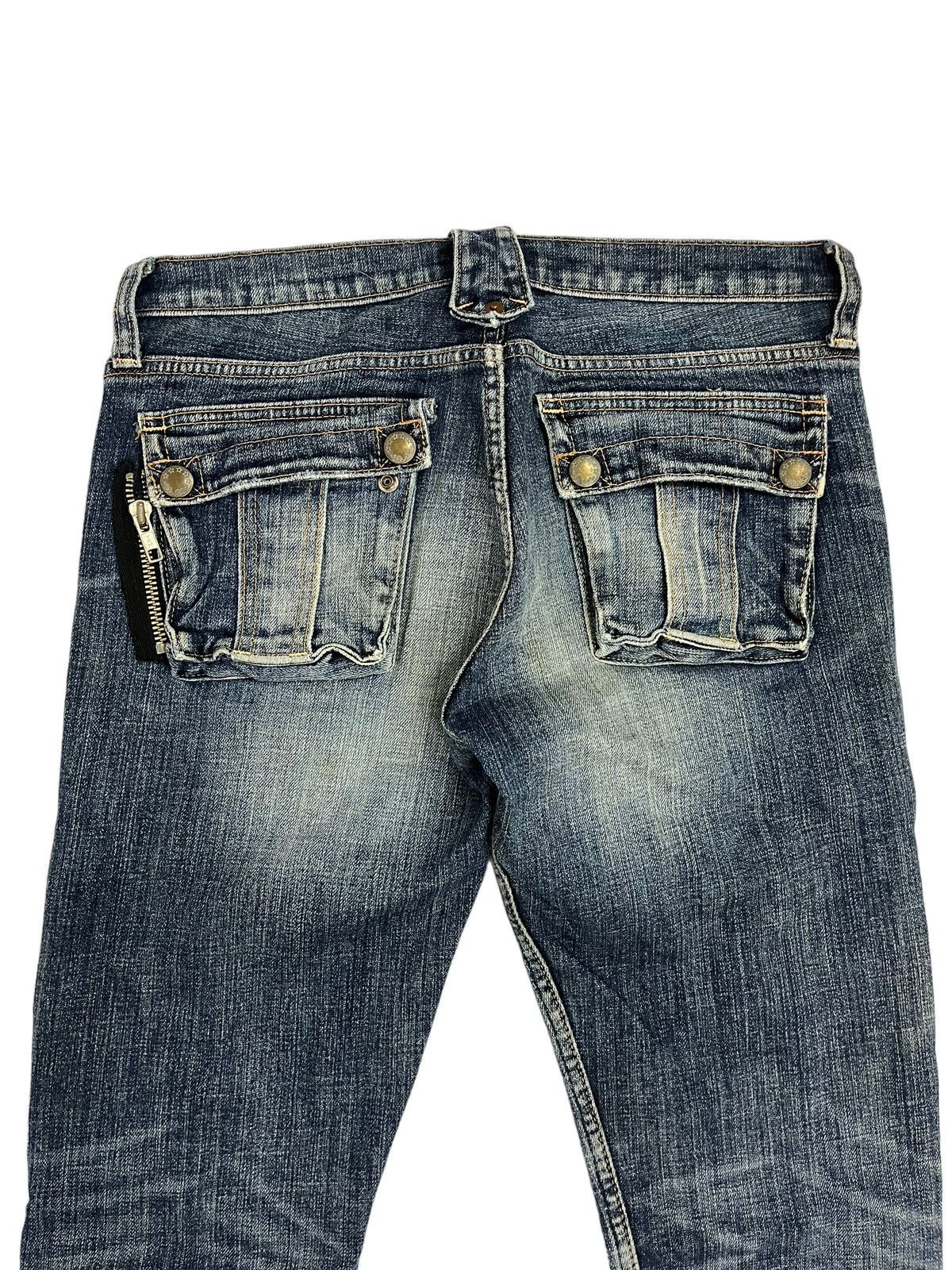 If Six Was Nine Japanese Brand RNA Zipper Pocket Jeans Size 29" - 5 Thumbnail