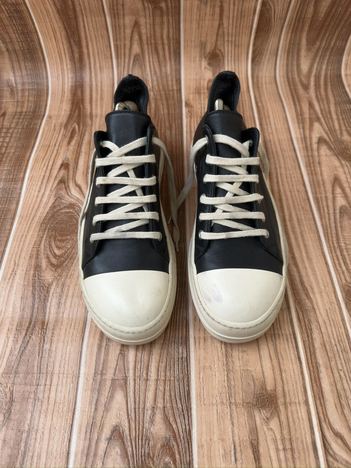 Rick Owens S/S 17 Black Milk Mainline Ramones Sneaks Size US 7 / EU 40 - 2 Thumbnail