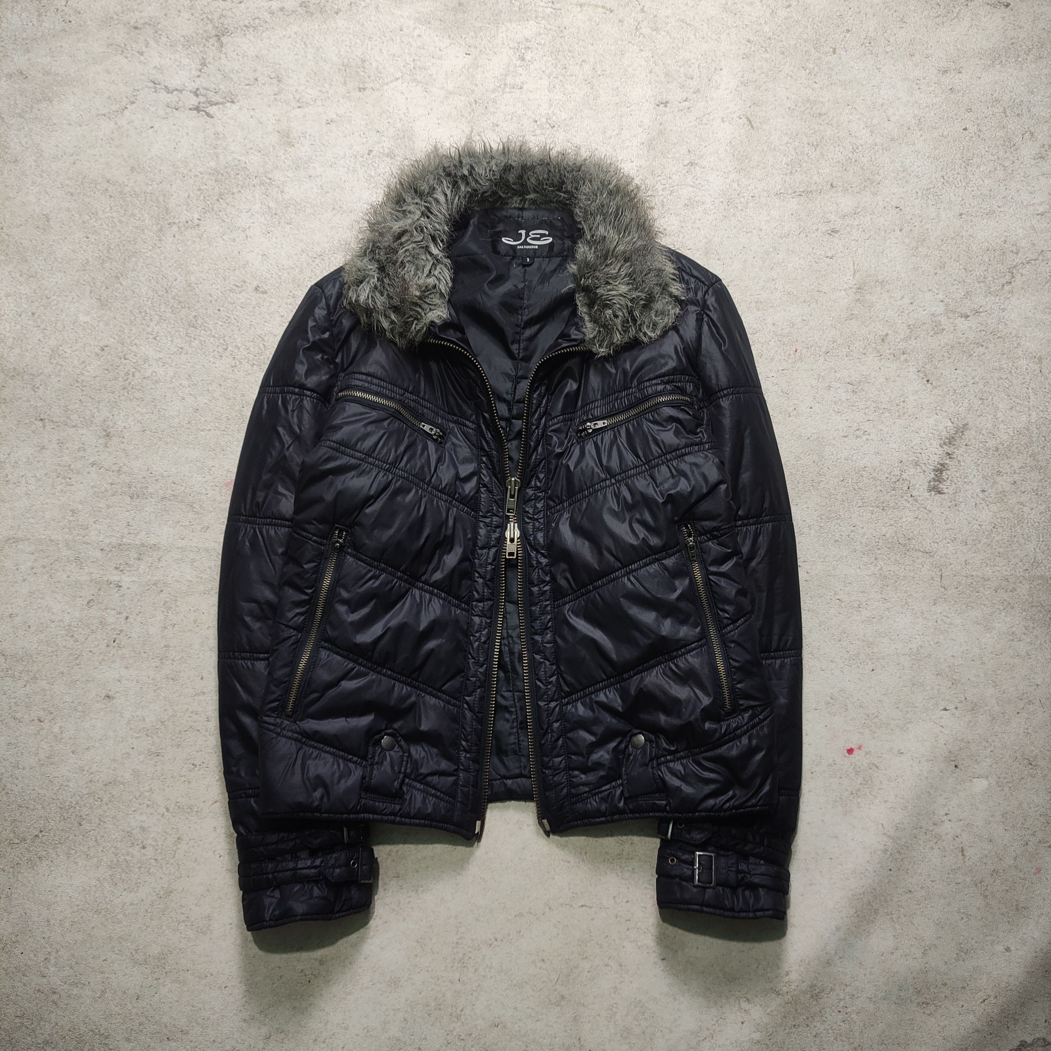 JACKROSE Jack Rose Volume Neck Zip up Military Jacket Khaki