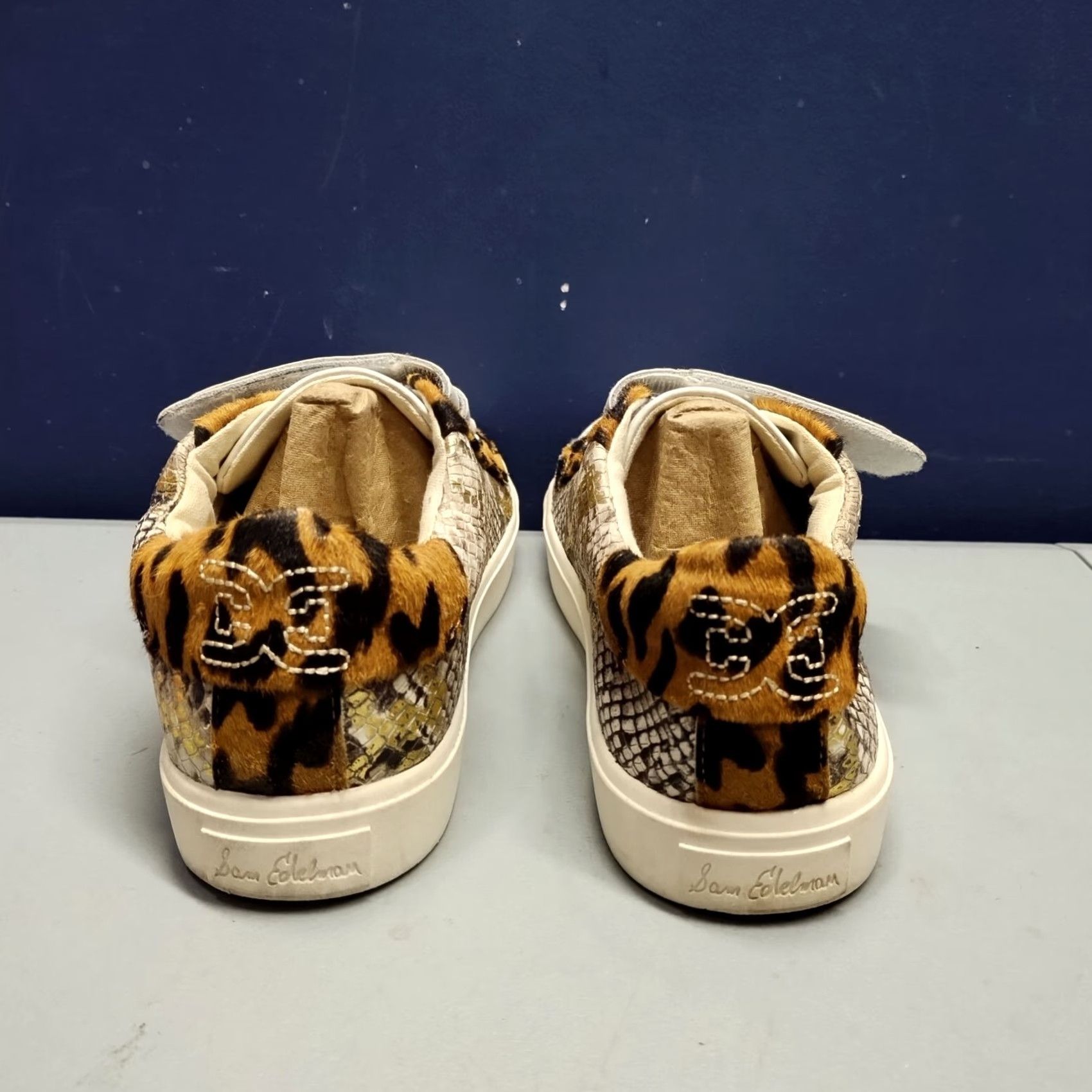 Sam Edelman Sam Edelman Emilie Sneakers Womens US 8M Multicolor Snake Leopard Print Leather Size US 8 / IT 38 - 4 Thumbnail