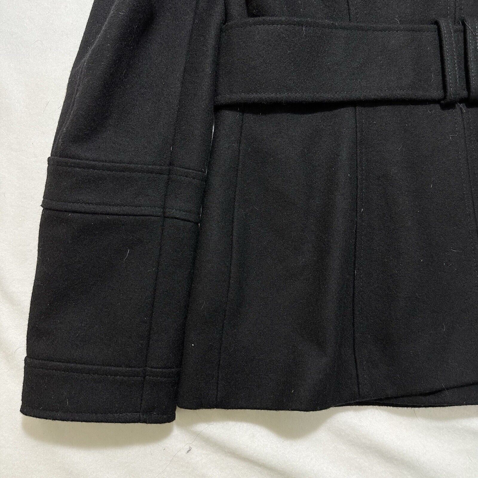 Other Moda International 10 Wool Double Breasted Pea Coat Jacket Size L / US 10 / IT 46 - 16 Thumbnail