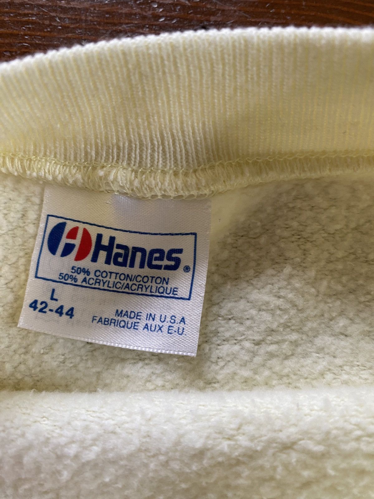 Hanes × Vintage Vintage 80’s Fox Hunt Yellow Raglan Crewneck Sweatshirt Size US L / EU 52-54 / 3 - 6 Thumbnail