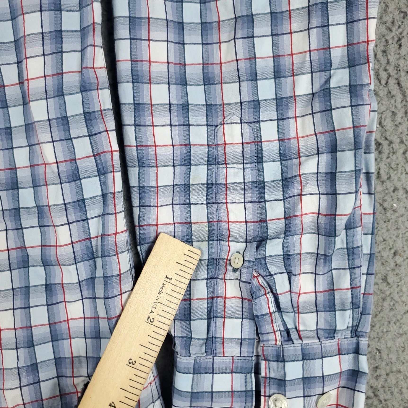 Faconnable Façonnable Blue Plaid Shirt Men’s Medium Long Sleeve Button-Up Casual Modern Preppy Size US M / EU 48-50 / 2 - 4 Thumbnail