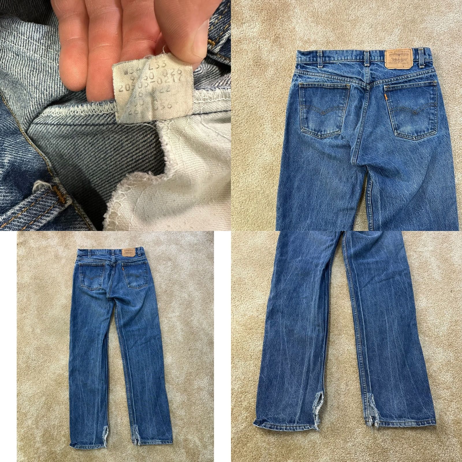 Levi's VINTAGE Levi's 20505-0217 Jeans Blue Denim 32x33 80s Mens Regular Straight 5-Pocket USA Made (Medium Wash) Size US 32 / EU 48 - 9 Thumbnail