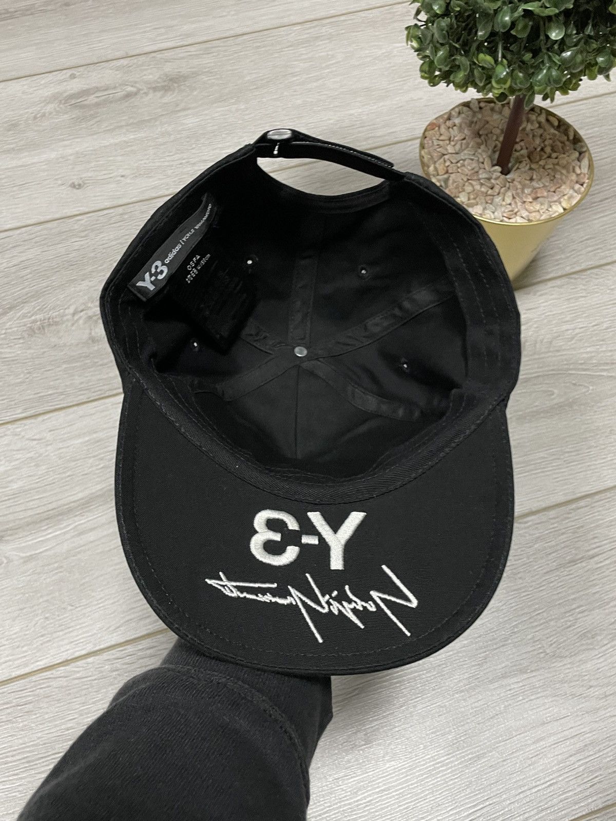 Adidas × Y-3 × Yohji Yamamoto Y-3 big logo cap sign Yohji Yamamoto x Adidas Japanese Size ONE SIZE - 6 Thumbnail