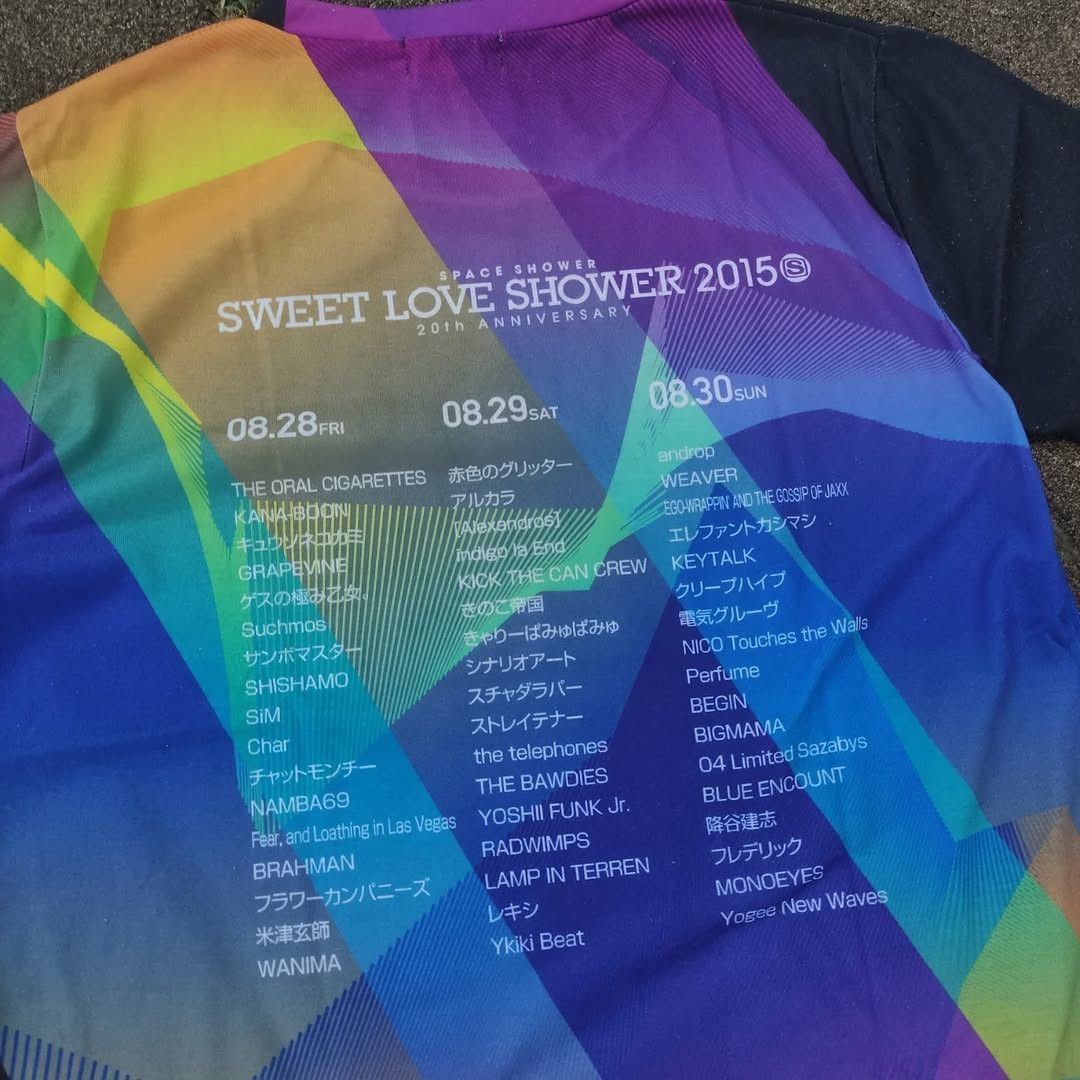 Band Tees Space Shower 20th Anniversary 2015 Tee Size US M / EU 48-50 / 2 - 4 Thumbnail