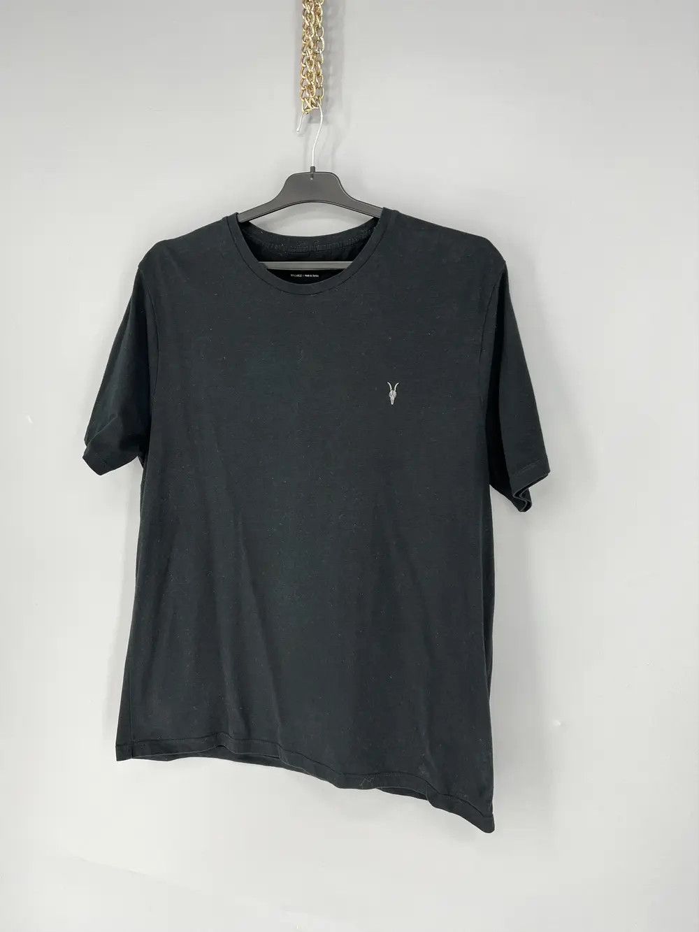 Allsaints Vintage Basic Allsaints Mini Logo Basic Tee Old Money Size US XXL / EU 58 / 5 - 3 Thumbnail