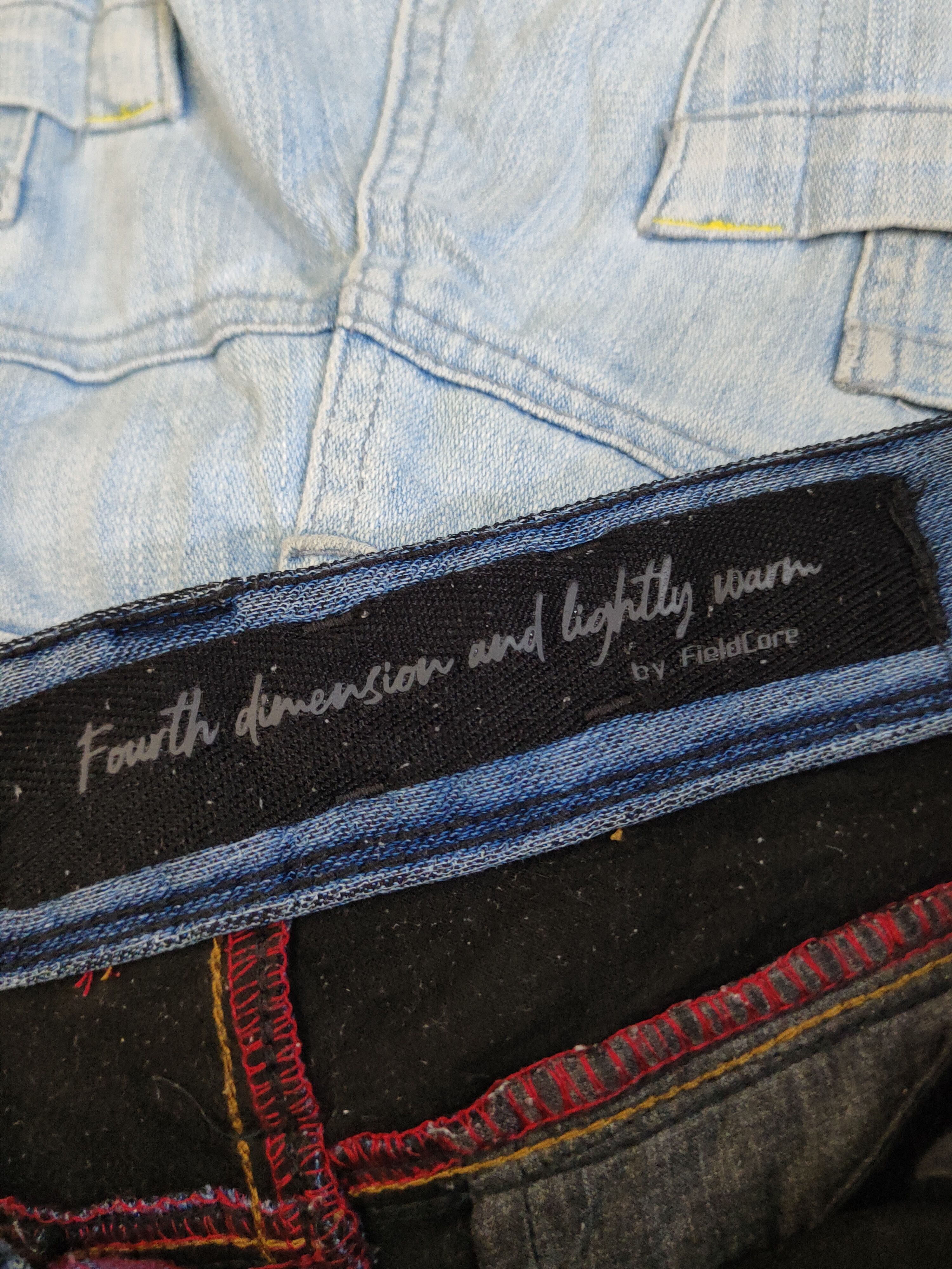 Japanese Brand FieldCore Dark Blue Distressed Ripped Jeans #W1957 Size US 31 - 16 Thumbnail
