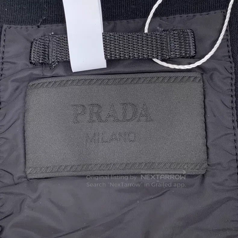 Prada Prada Black triangle logo cotton hooded zipper long jacket Size US M / EU 48-50 / 2 - 6 Thumbnail