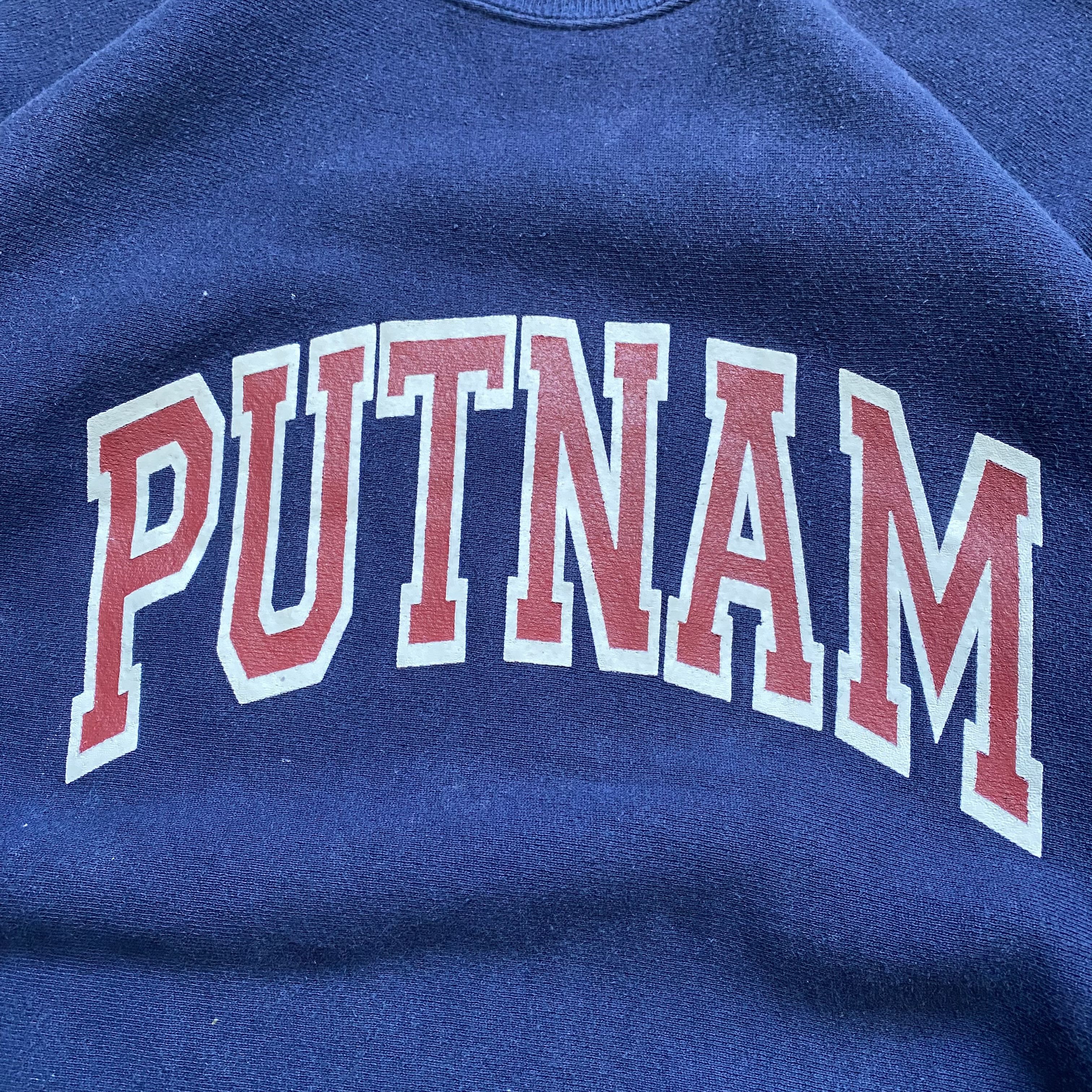 Lee 🇺🇸 Vintage 90s USA Lee Blank boxy sweatshirt heavy Putnam Size US XL / EU 56 / 4 - 4 Thumbnail