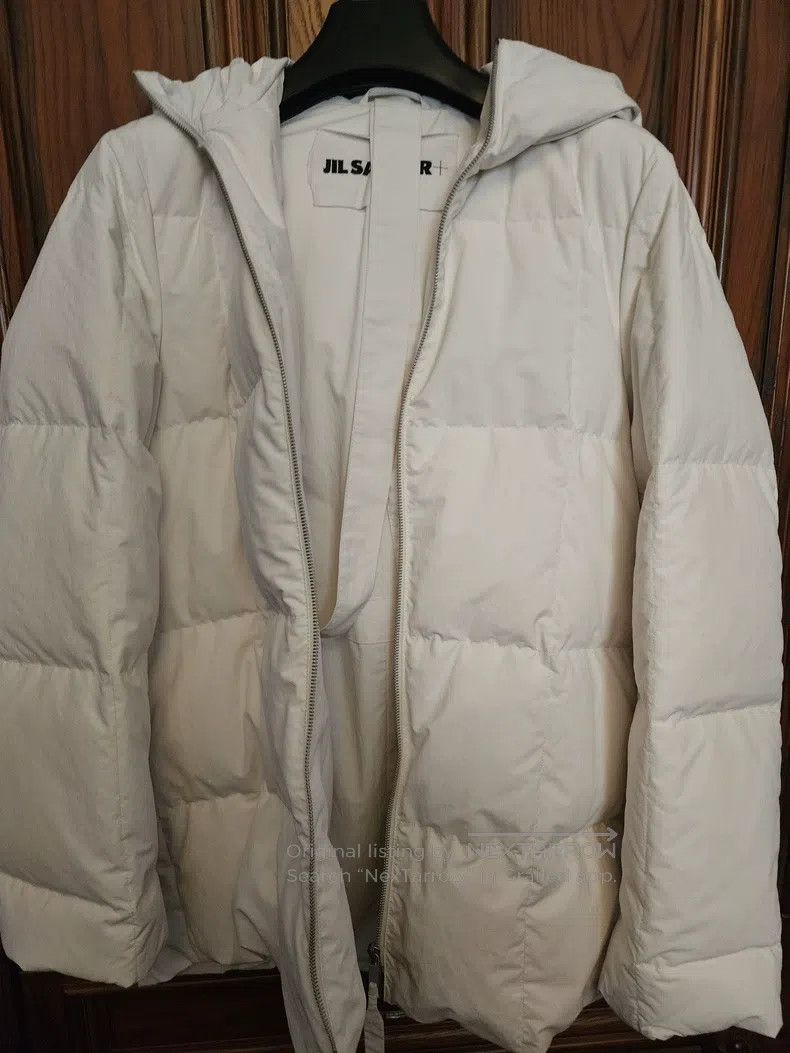 Jil Sander Jil Sander size 34 Cream loose silhouette down jacket Size M / US 6-8 / IT 42-44 - 2 Thumbnail