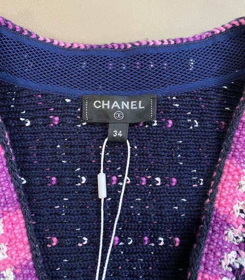 Chanel Chanel Color braided cardigan with tassels coat Size XXS / US 00 / IT 34 - 2 Thumbnail