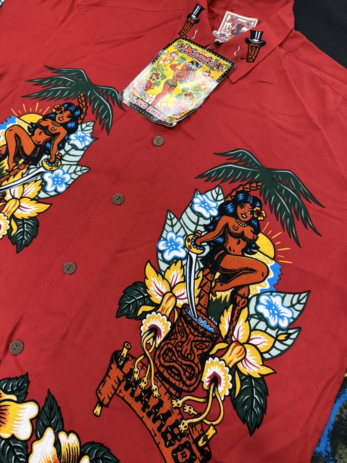 Mambo Vintage Rare Mambo Loud Shirts Button Up 90’s baggy new Size US L / EU 52-54 / 3 - 3 Thumbnail